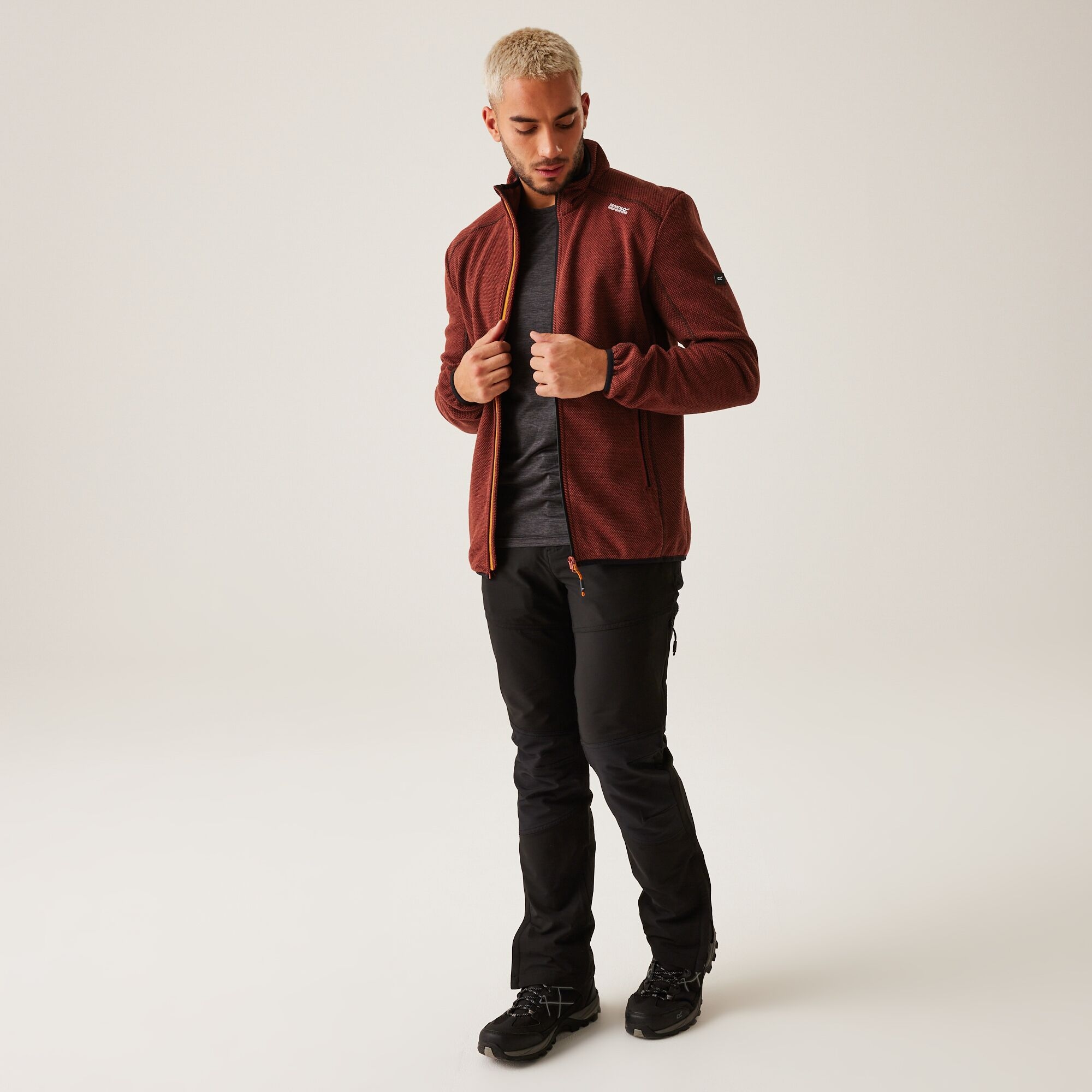 Men's Torrens Full Zip Midweight Fleece | Red Ochre