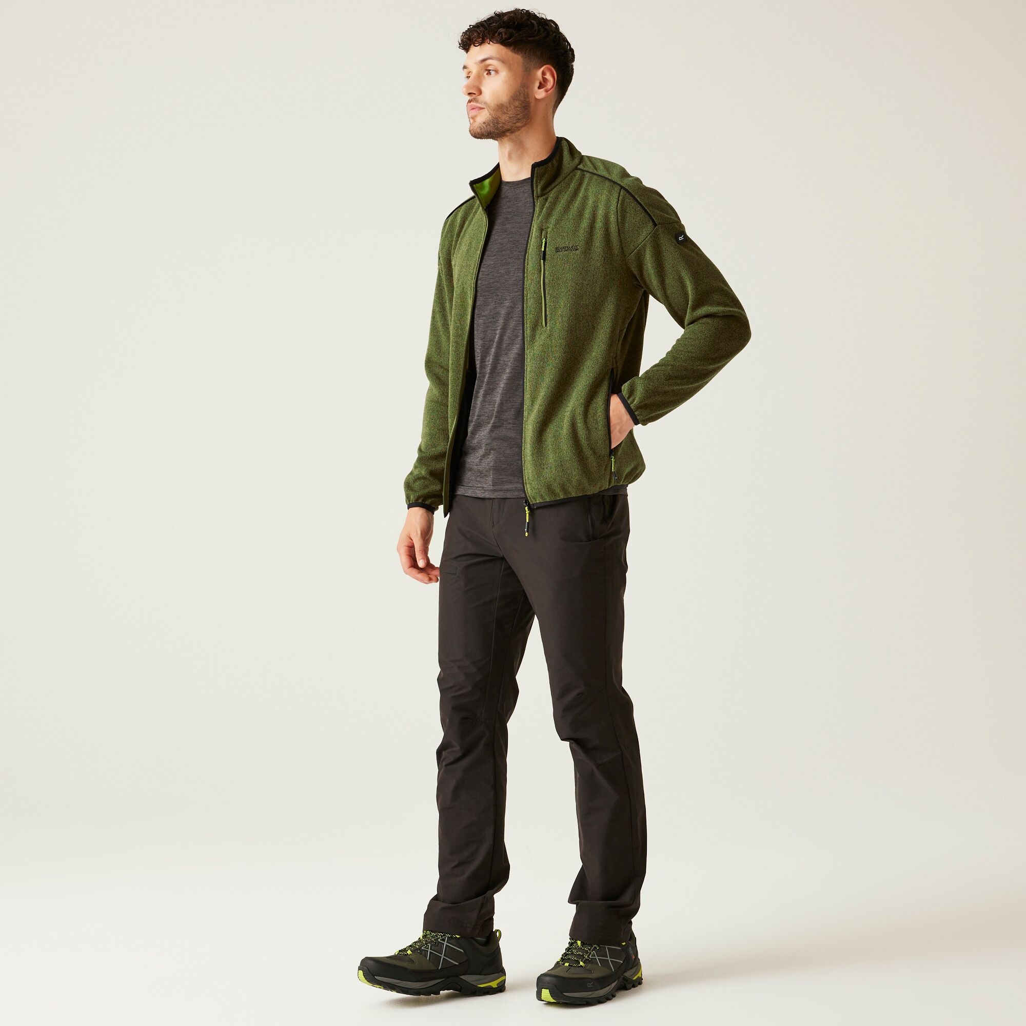 Men's Kames Full Zip Fleece | Nephrite Green Grenoble Green