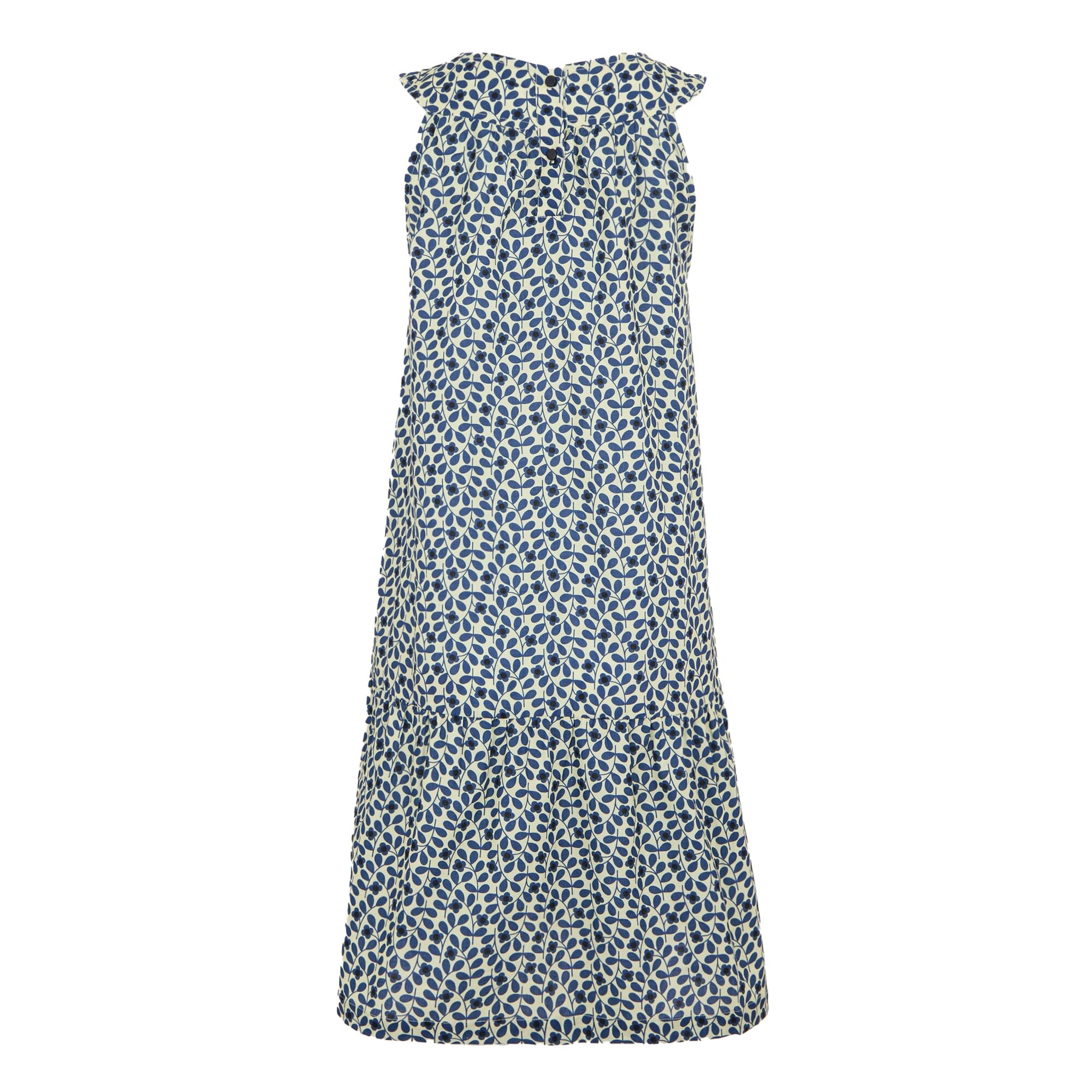 Orla Kiely Summer Sleeveless Dress II | Jasmine Flower Blue