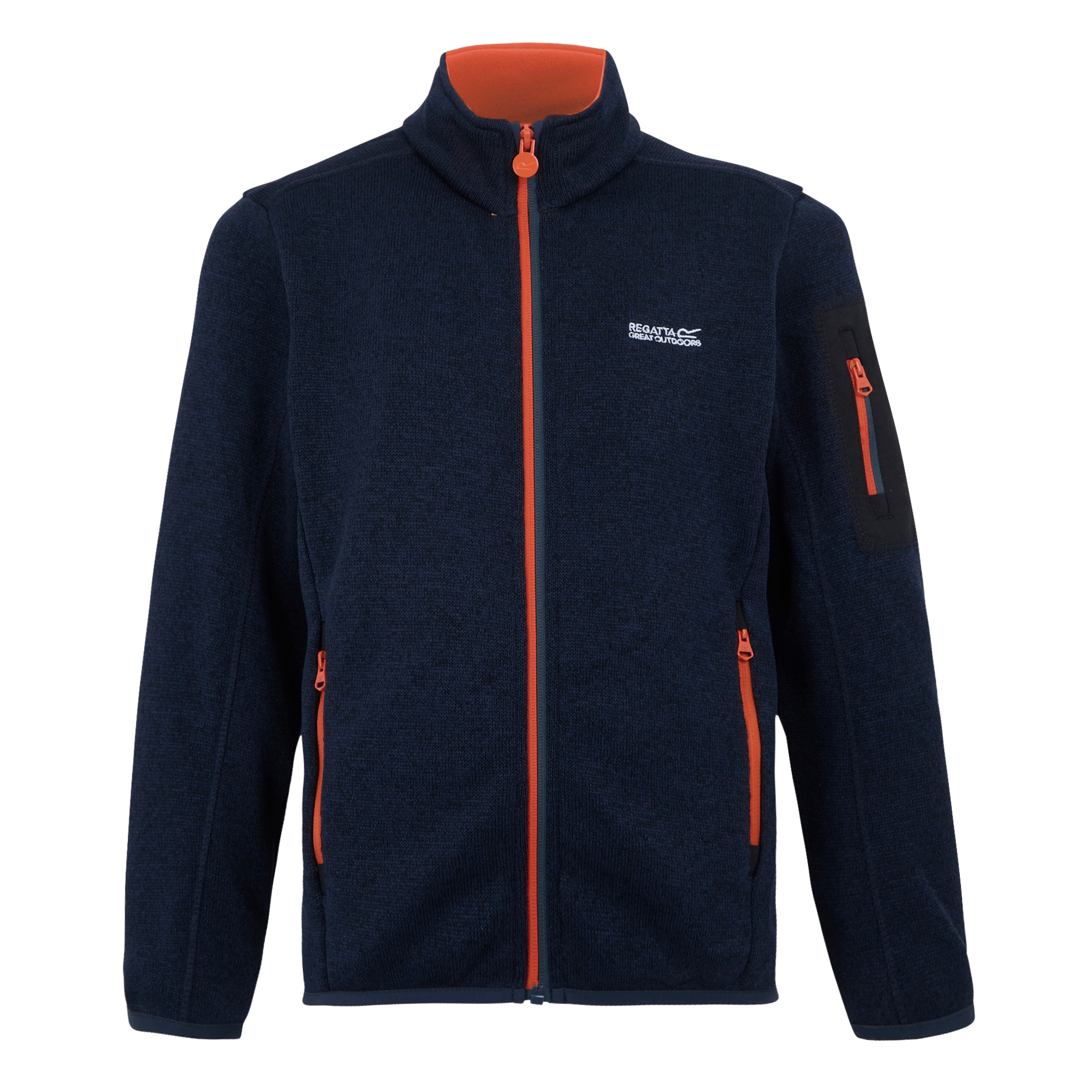 Kids' Newhill Full Zip Fleece | Midnight Tangerine Tango