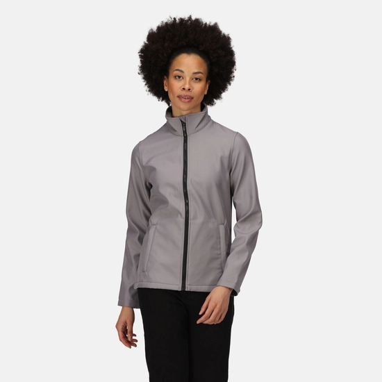 Women's Ablaze Printable Softshell Jacket | Black Classic Red
