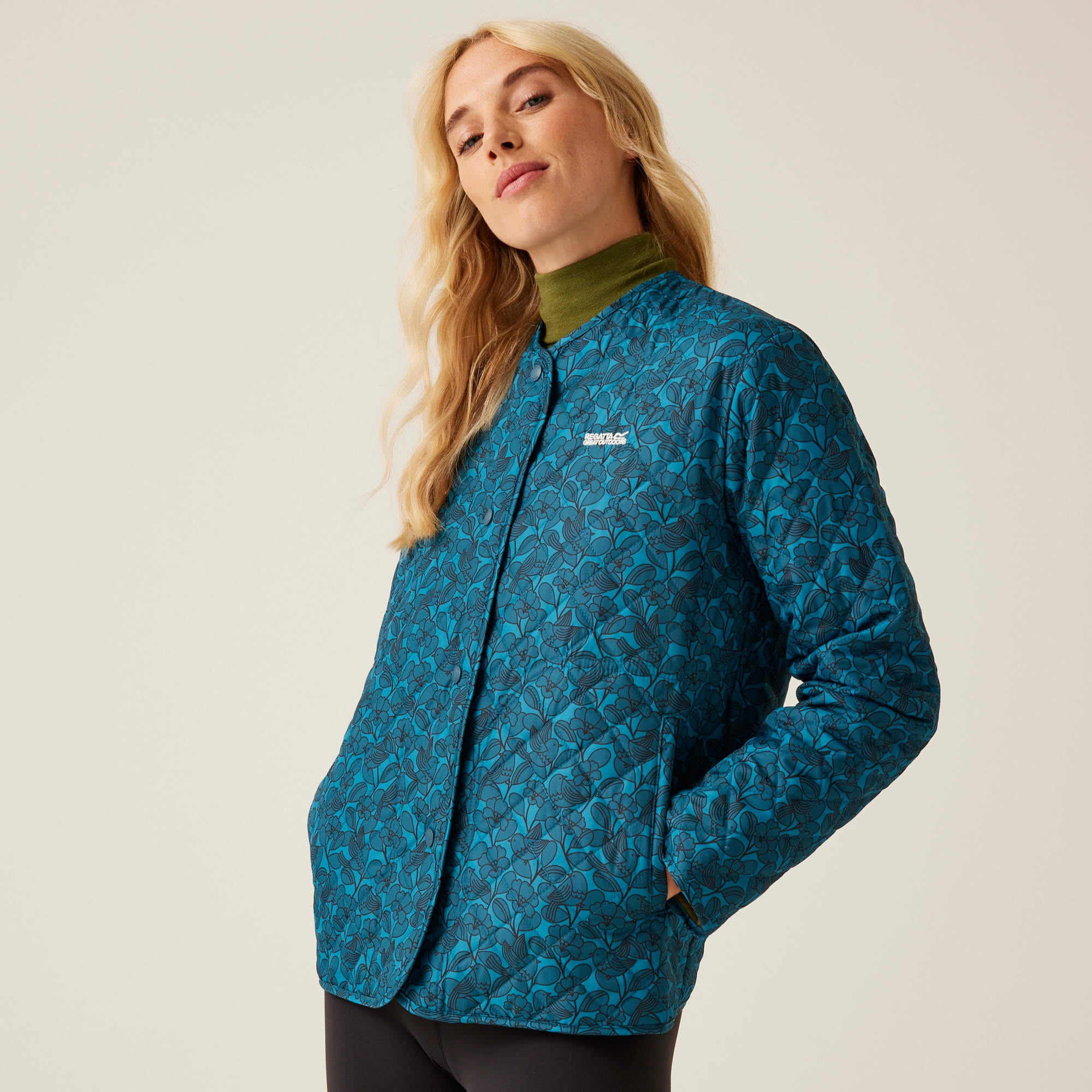 Orla Kiely Quilted Jacket | Birdy Blue