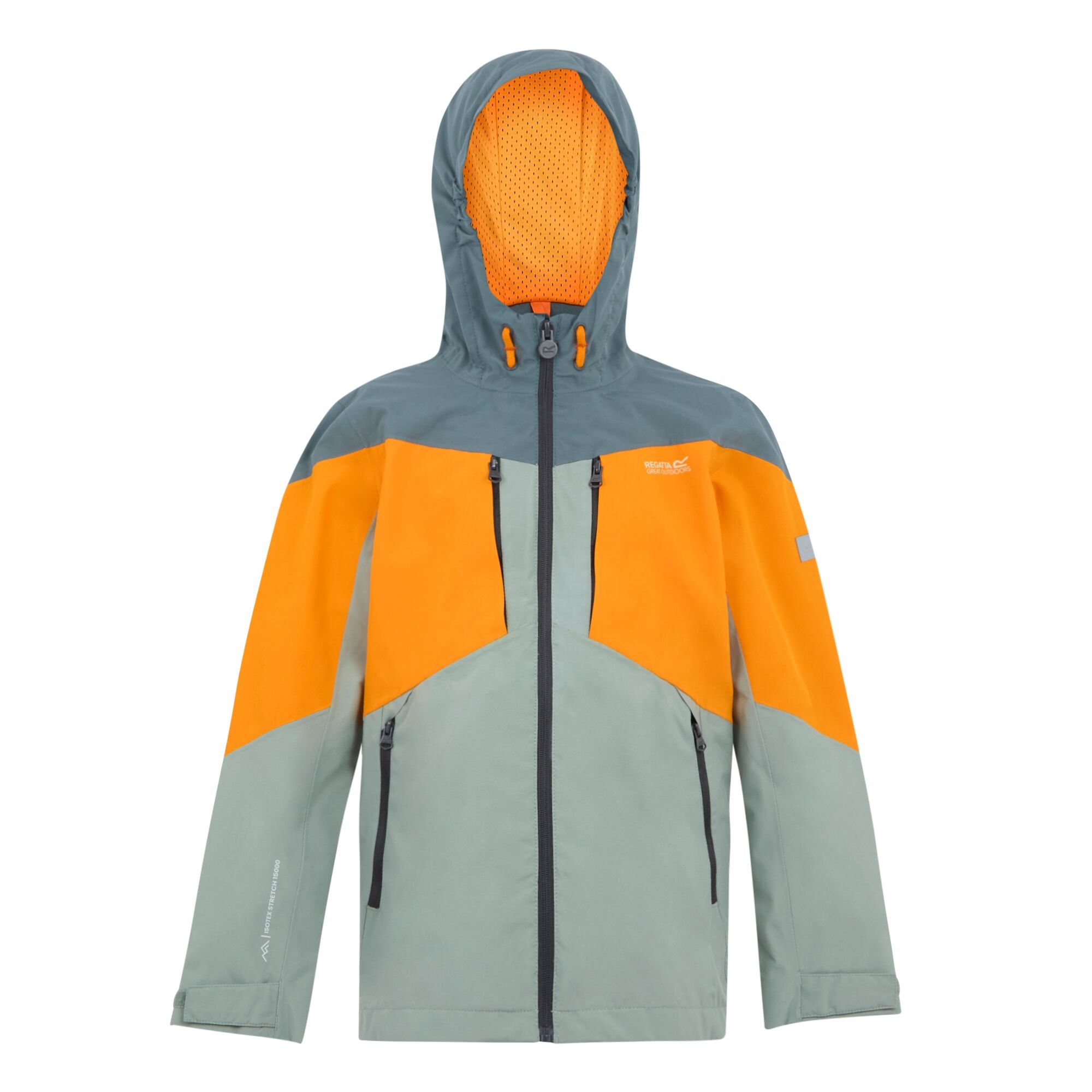 Kids' Highton VI Waterpoof Jacket | Glacier Bright Marigold Stormy Weather