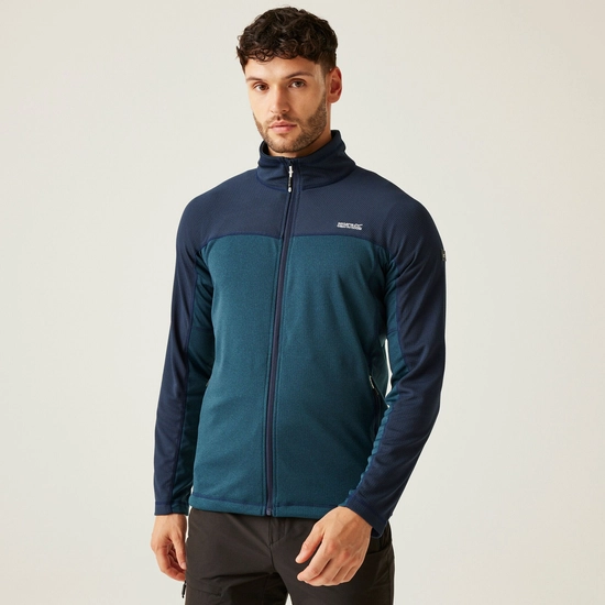 Men's Highton V Full Zip Fleece | Nephrite Green Black