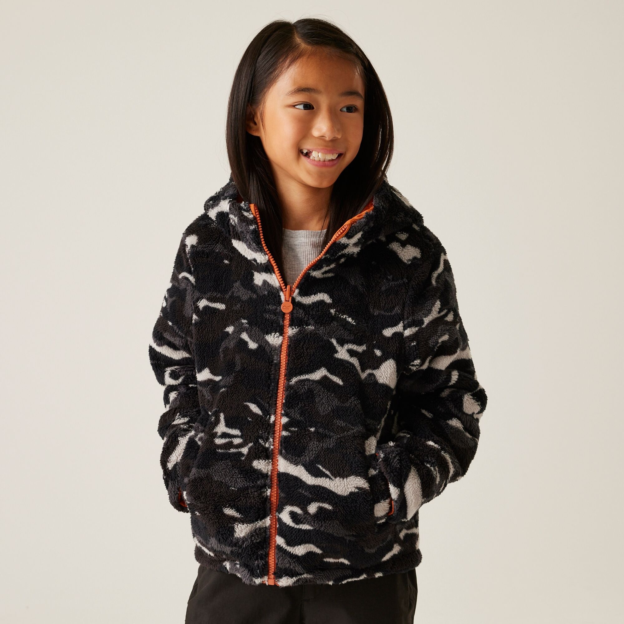 Kids' Kyrell Reversible Jacket | Burnt Copper Black Camo