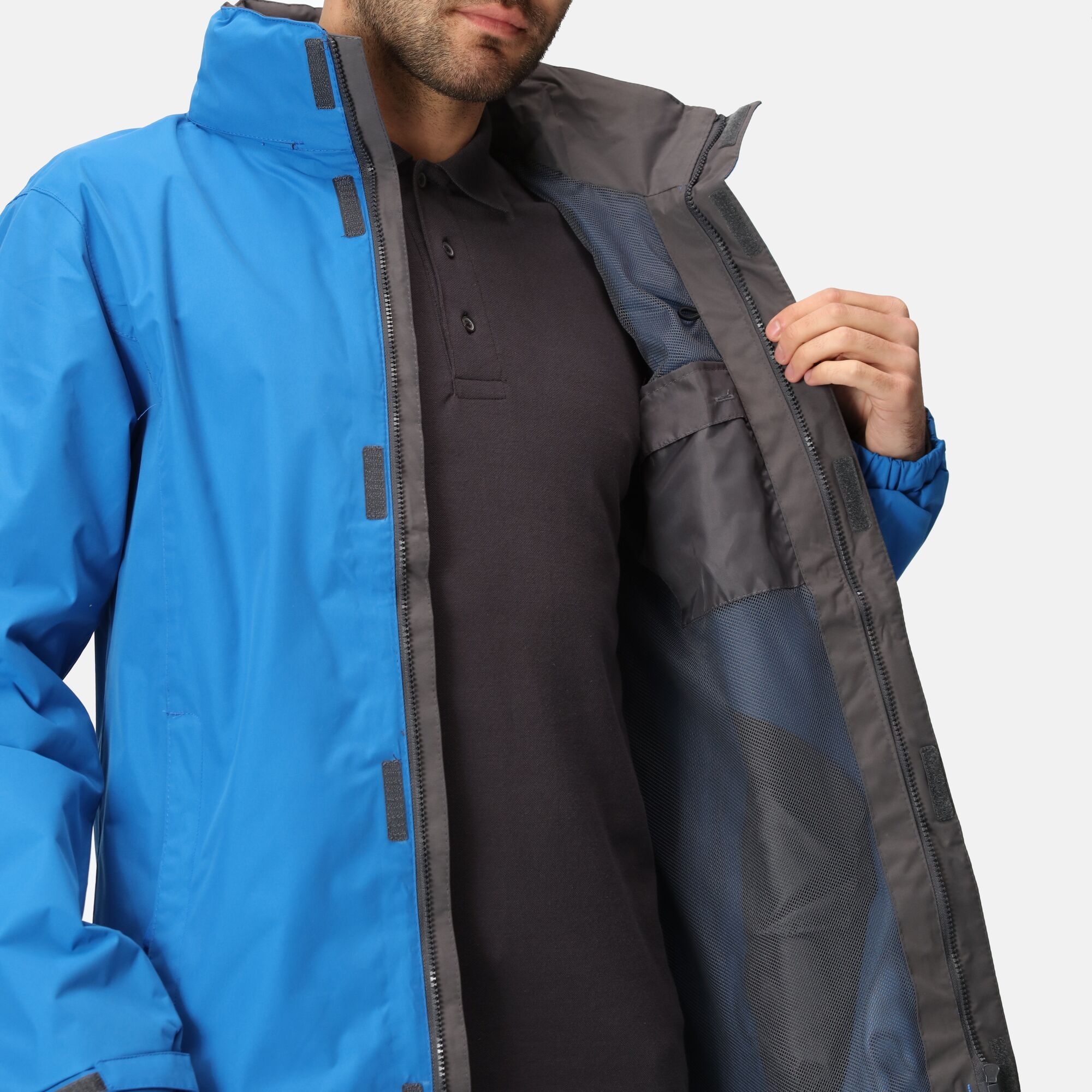 Men's Ardmore Shell Jacket | Oxford Blue Seal Grey