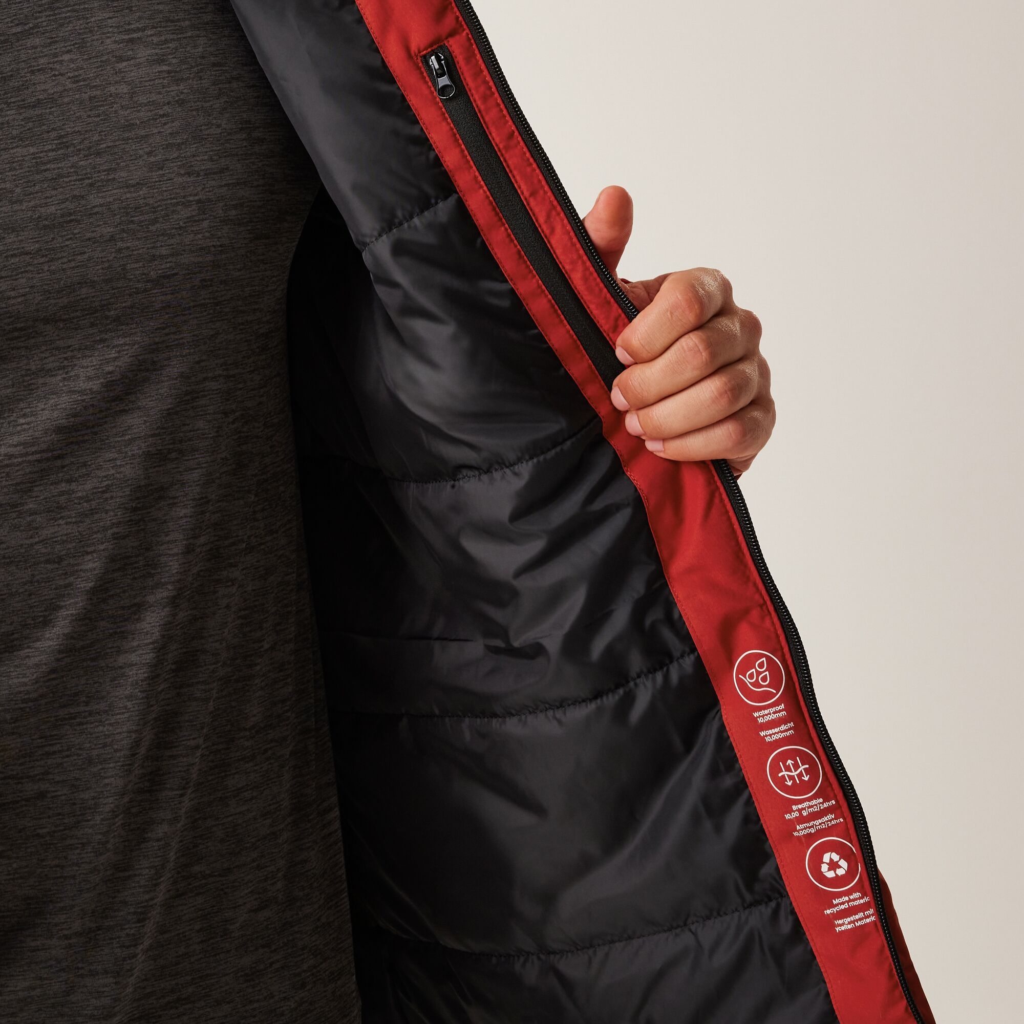 Men's Frelton Waterproof Insulated Jacket | Red Ochre Black