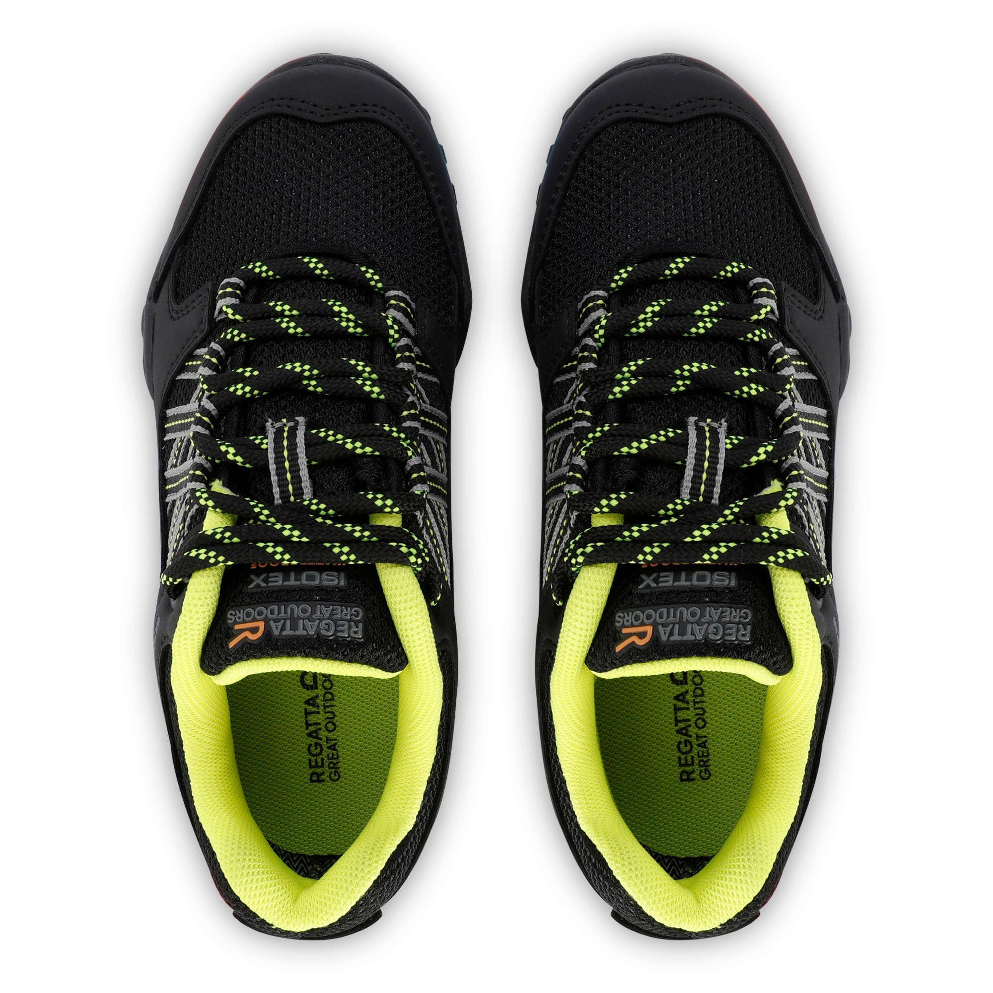 Kids' Edgepoint Waterproof Low Walking Shoes | Black Lime Punch