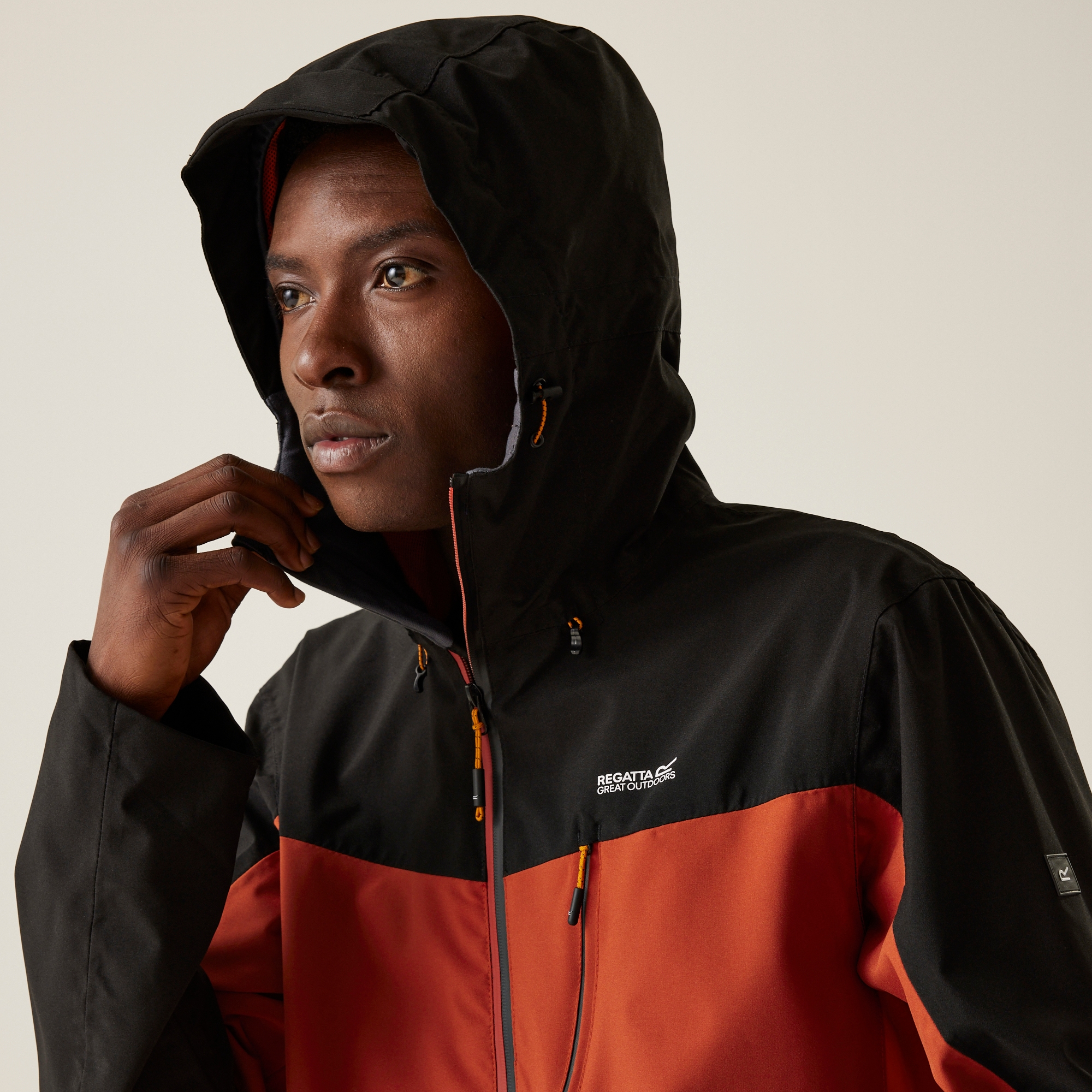 Men's Birchdale Waterproof Jacket | Red Ochre Black