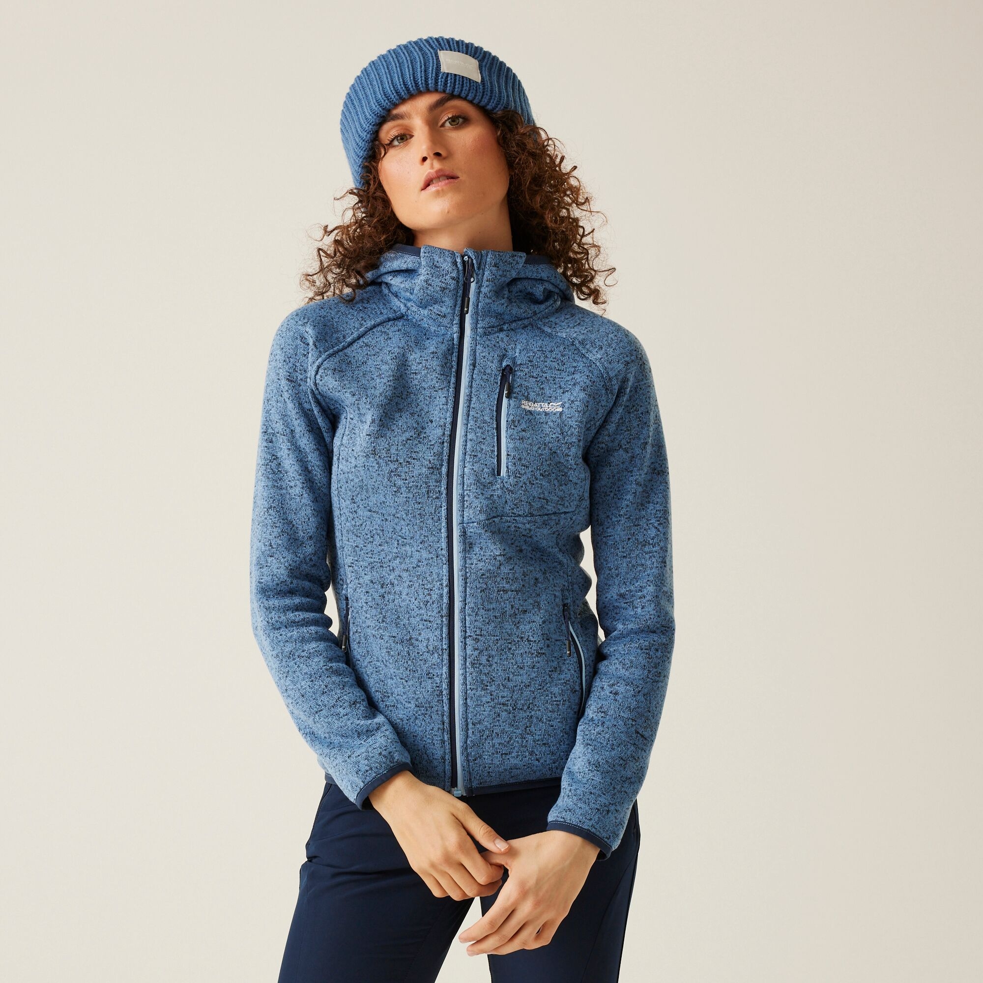 Women's Newhill Hooded Fleece | Coronet Blue Clear Sky