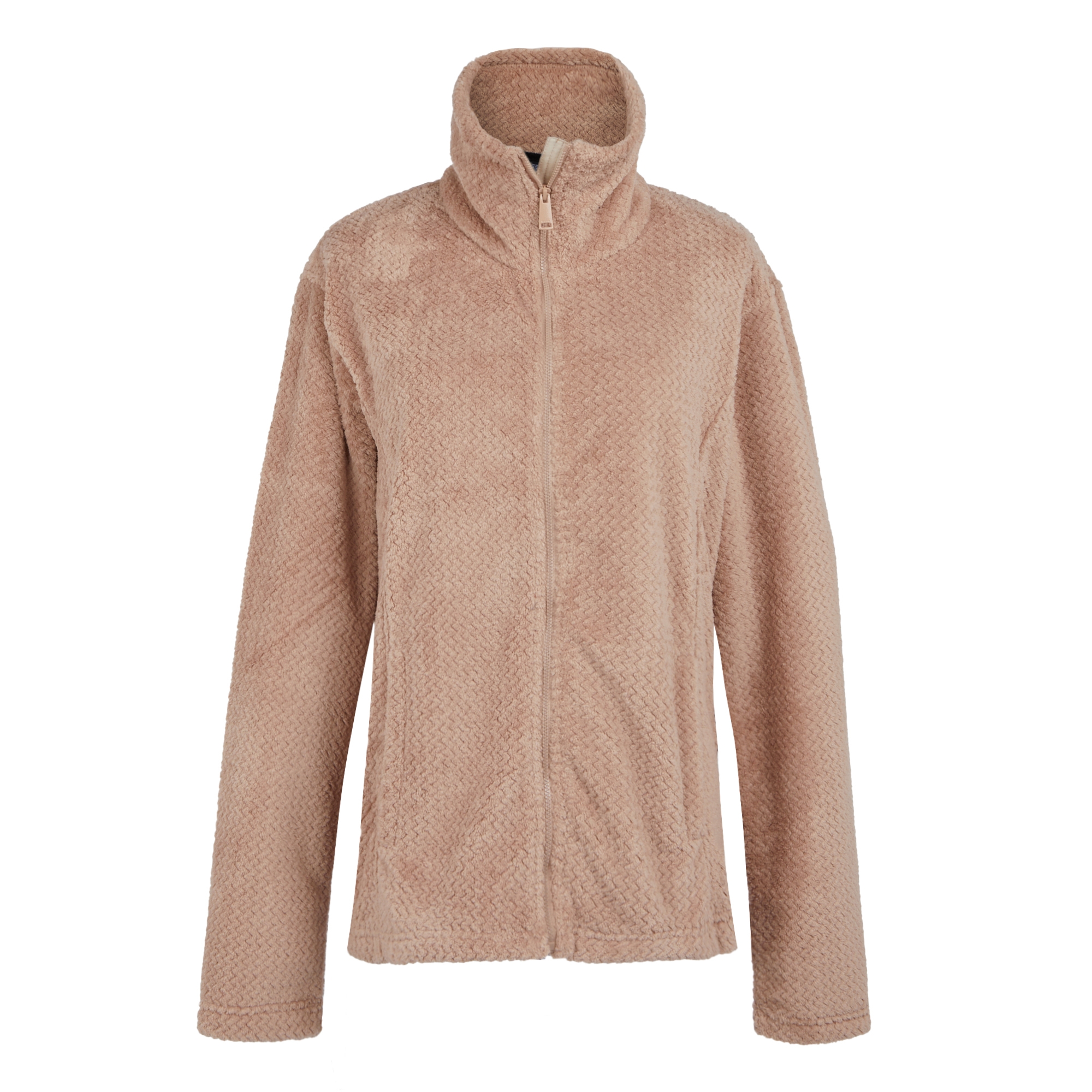 Women's Heidy Fluffy Full Zip Fleece | Warm Taupe