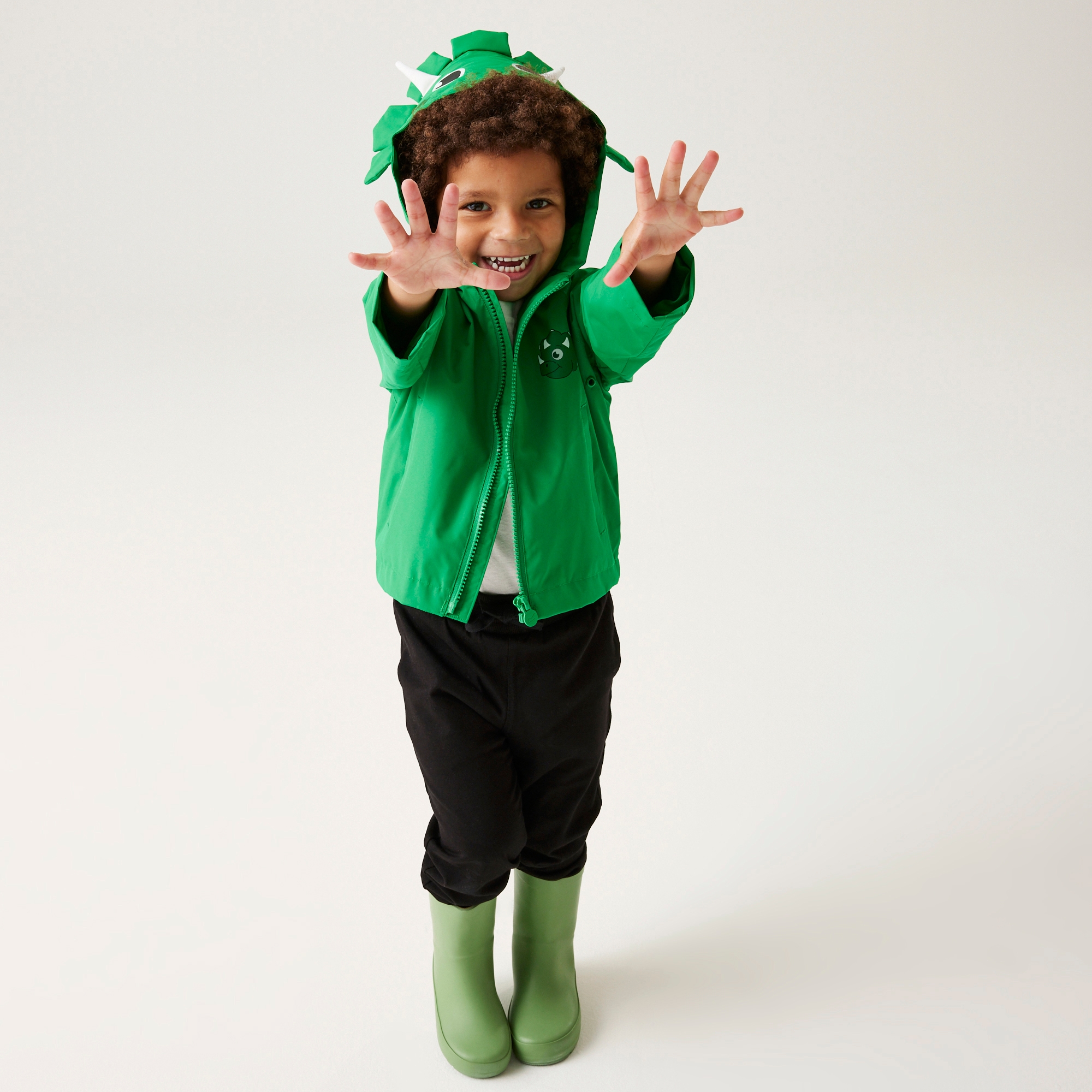 Kids' Animal Waterproof Jacket | Stompy The Dinosaur Jelly Bean