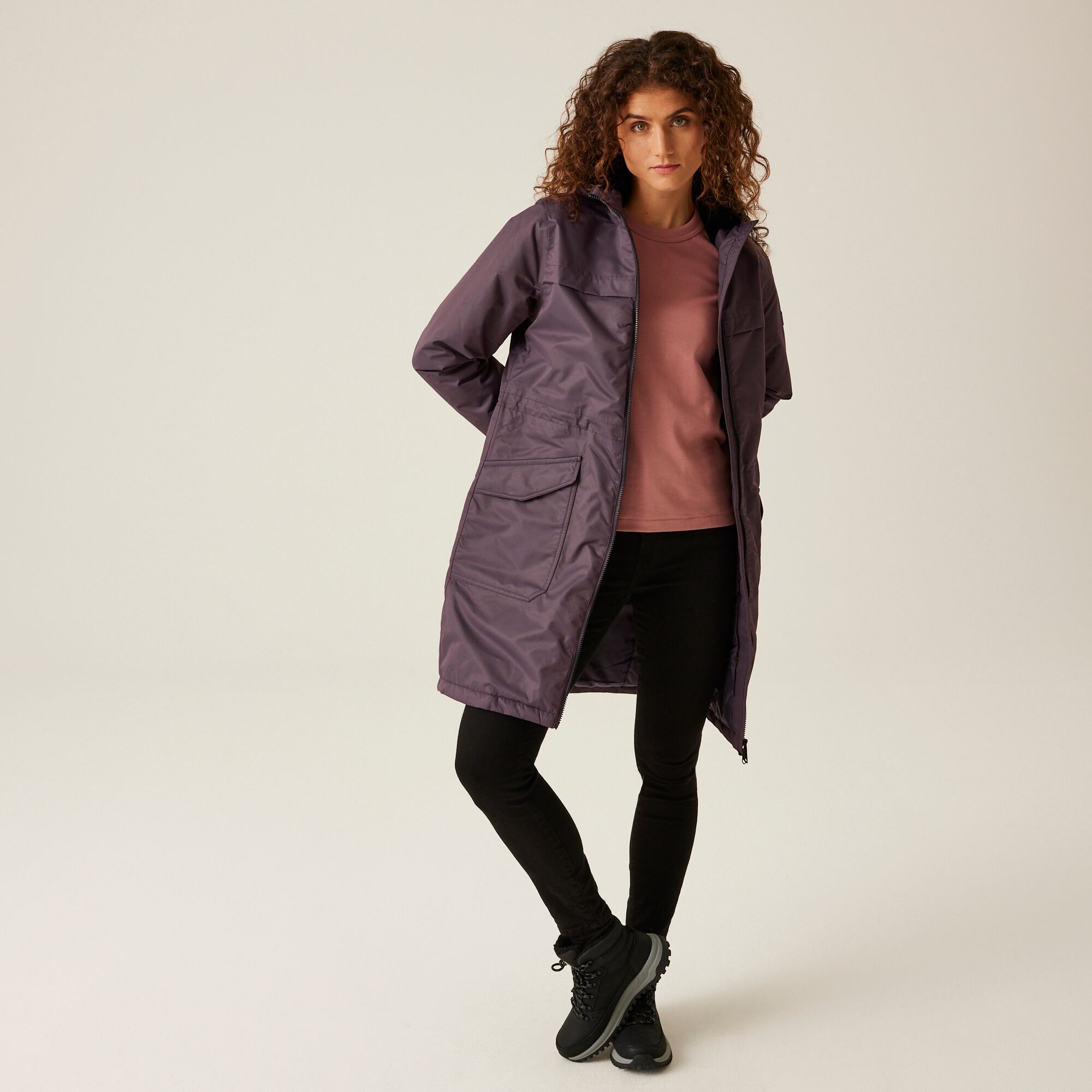 Women's Romine II Waterproof Parka Jacket | Deep Plum Black