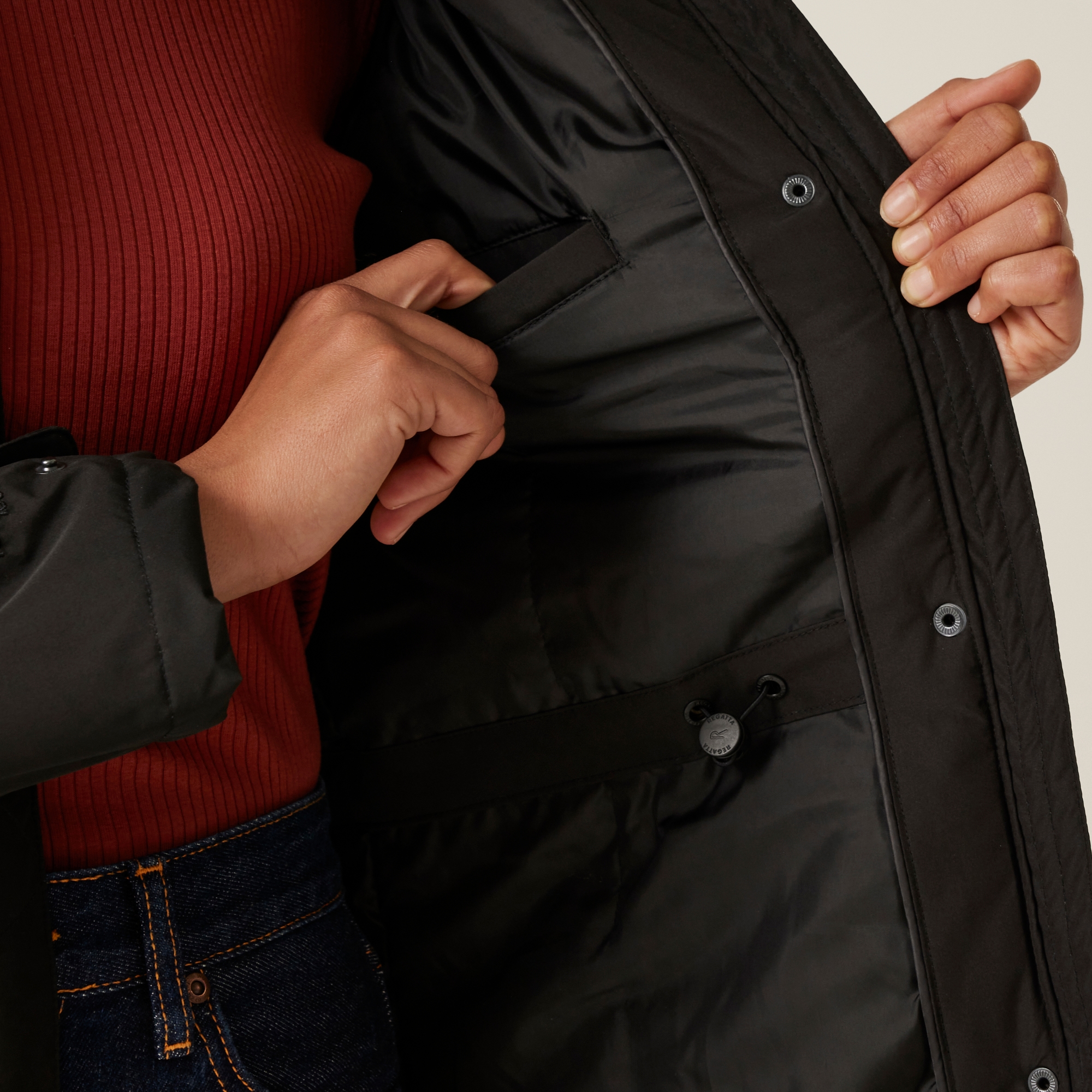 Women's Sabinka II Fur Trim Parka Jacket | Black