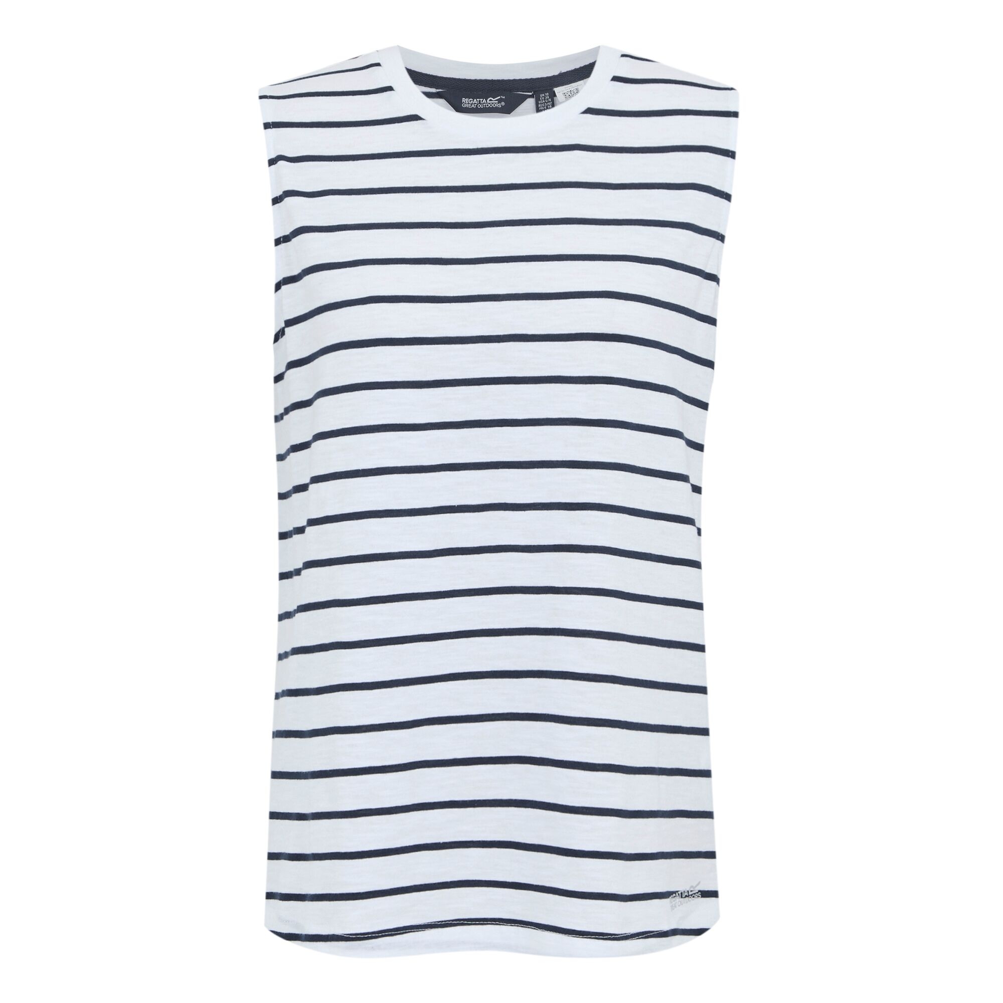 Women's Fariene Sleeveless Top | White Navy Stripe