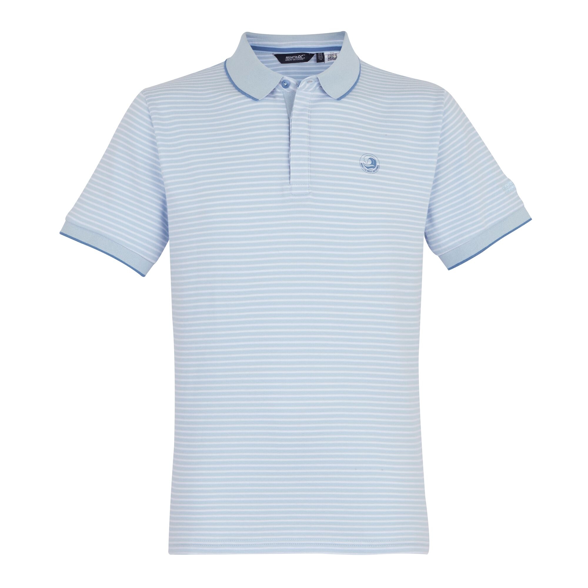Men's Tiver Polo Shirt | Skyway White Stripe