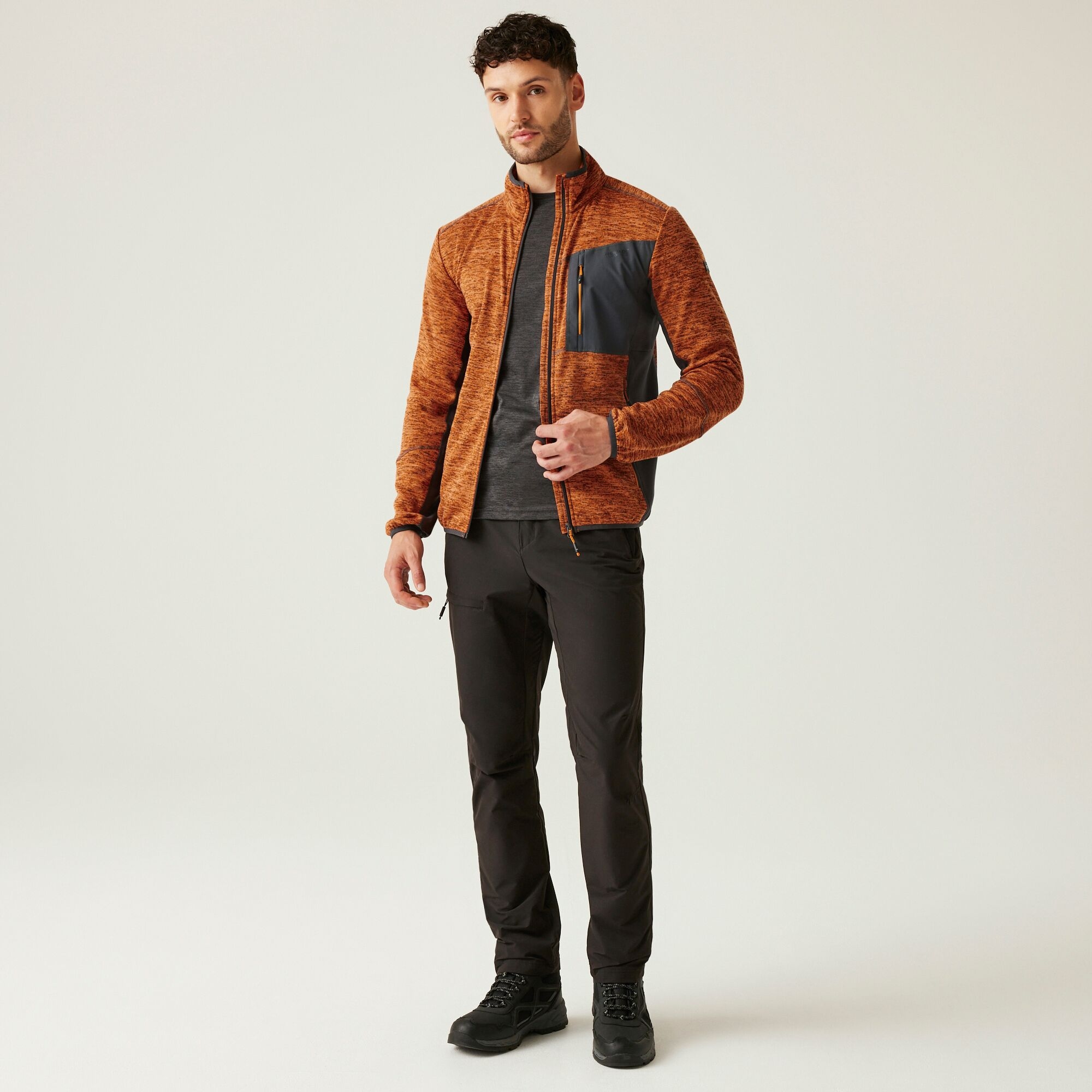 Men's Baslinn Full Zip Fleece | Fox Marl Ash