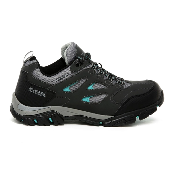 Women's Holcombe Waterproof Low Walking Shoes | Black Deco Rose