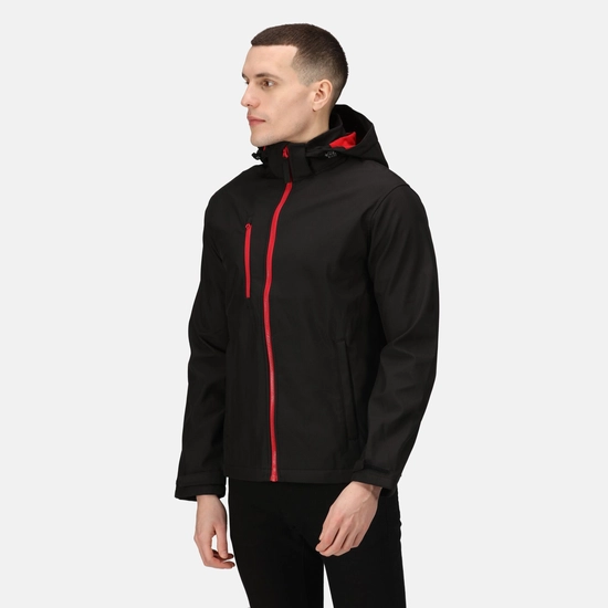 Men's Venturer 3 Layer Printable Hooded Softshell Jacket | Navy