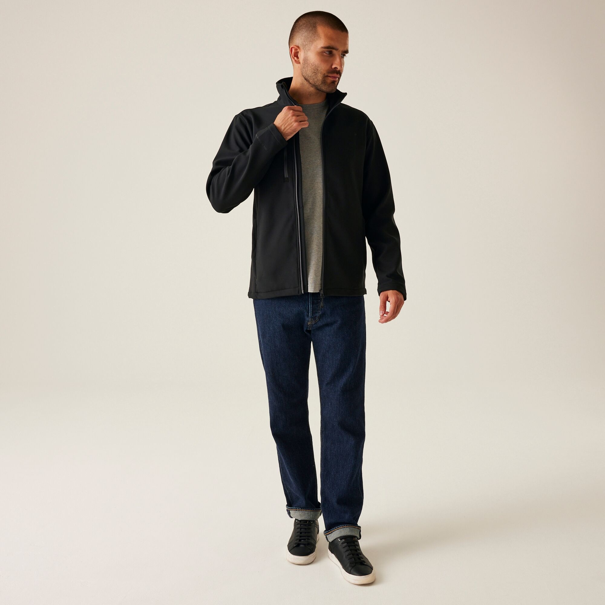 Men's Honestly Made Recycled Softshell Jacket | Black
