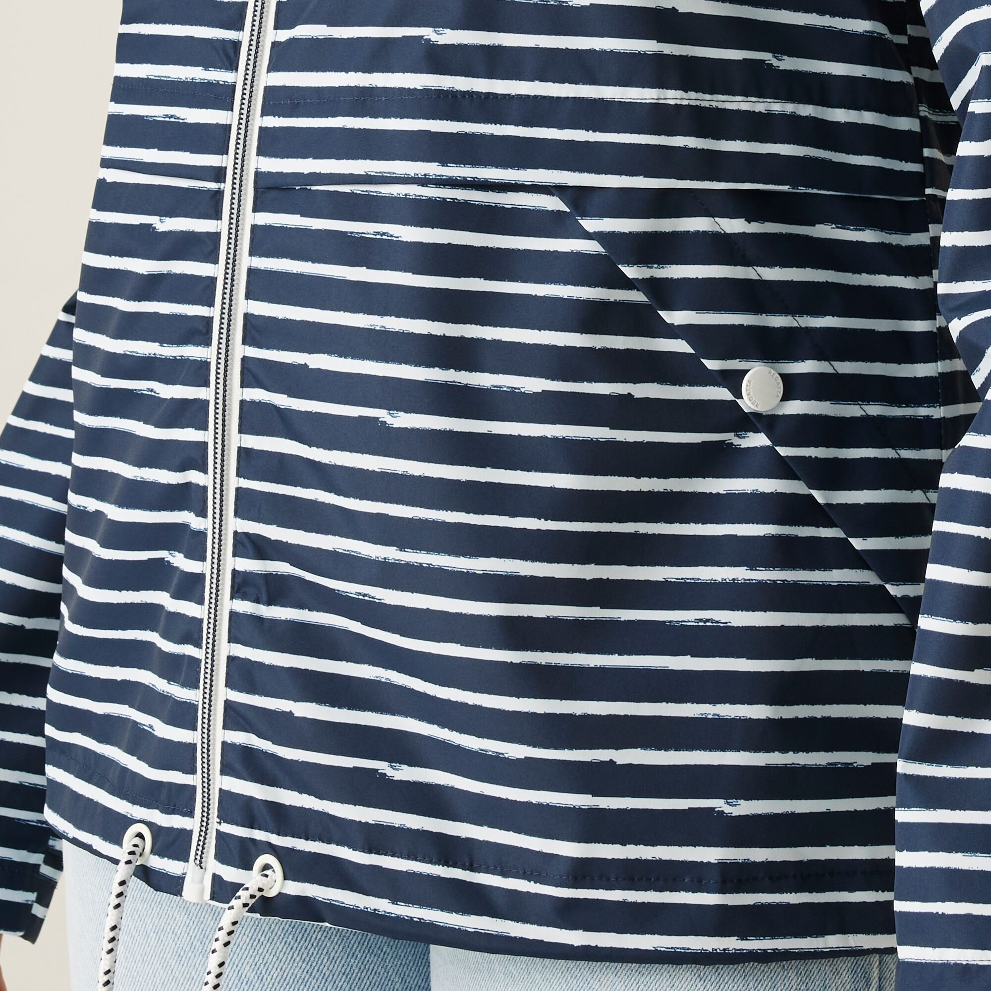Women's Bayletta II Waterproof Jacket | Navy White Painterly Stripe
