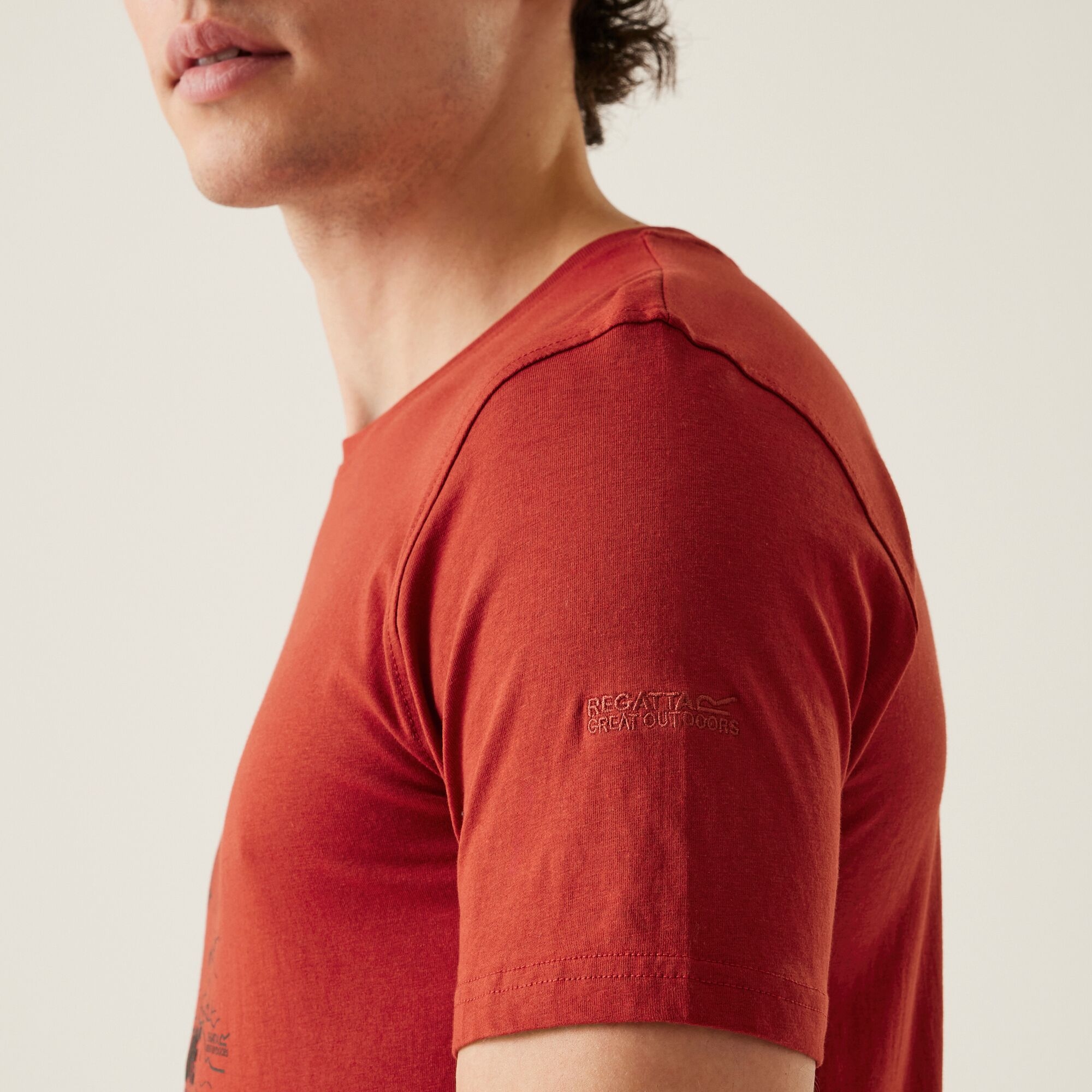 Men's Cline IX T-Shirt | Red Ochre