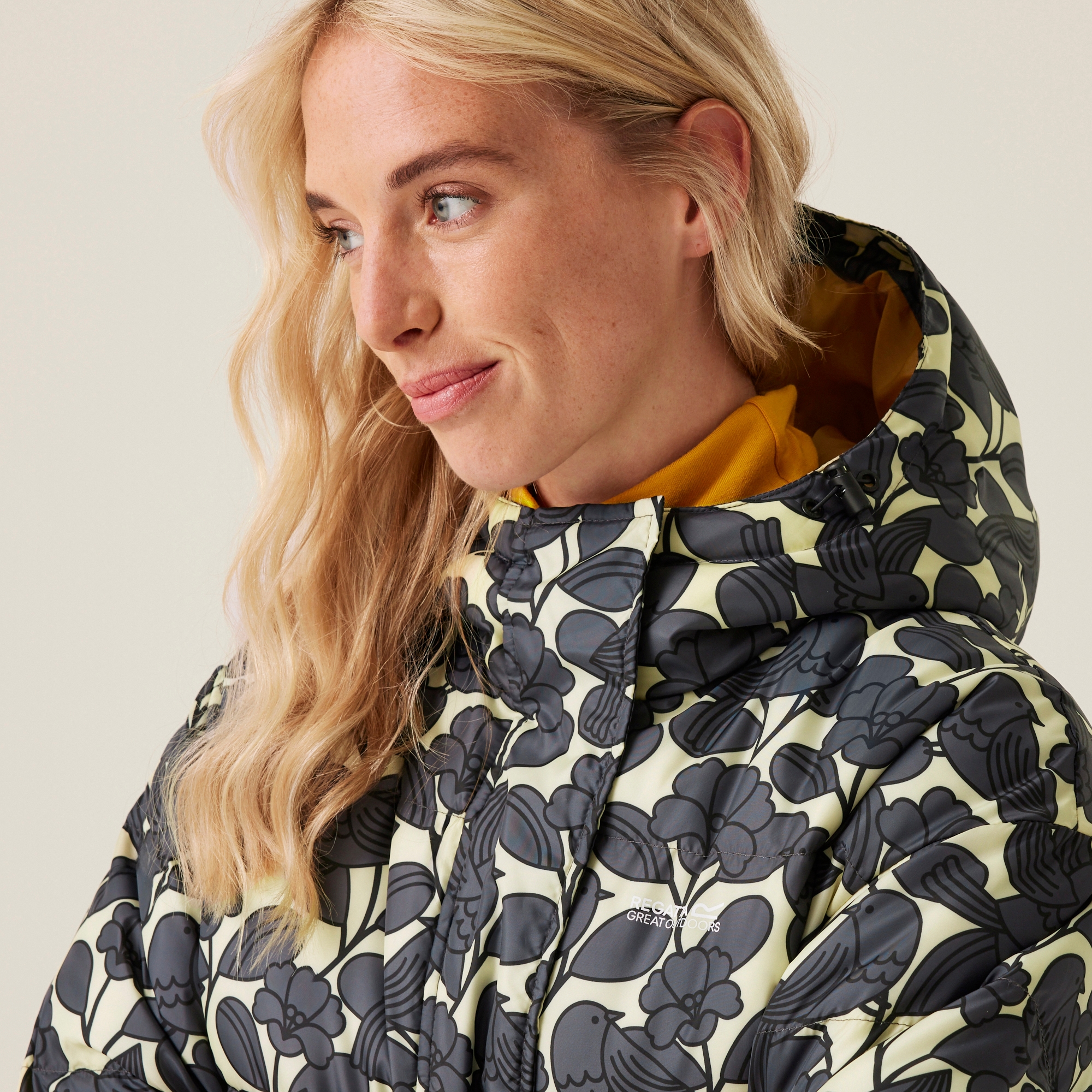 Orla Kiely Oversized Quilted Jacket | Birdy Grey