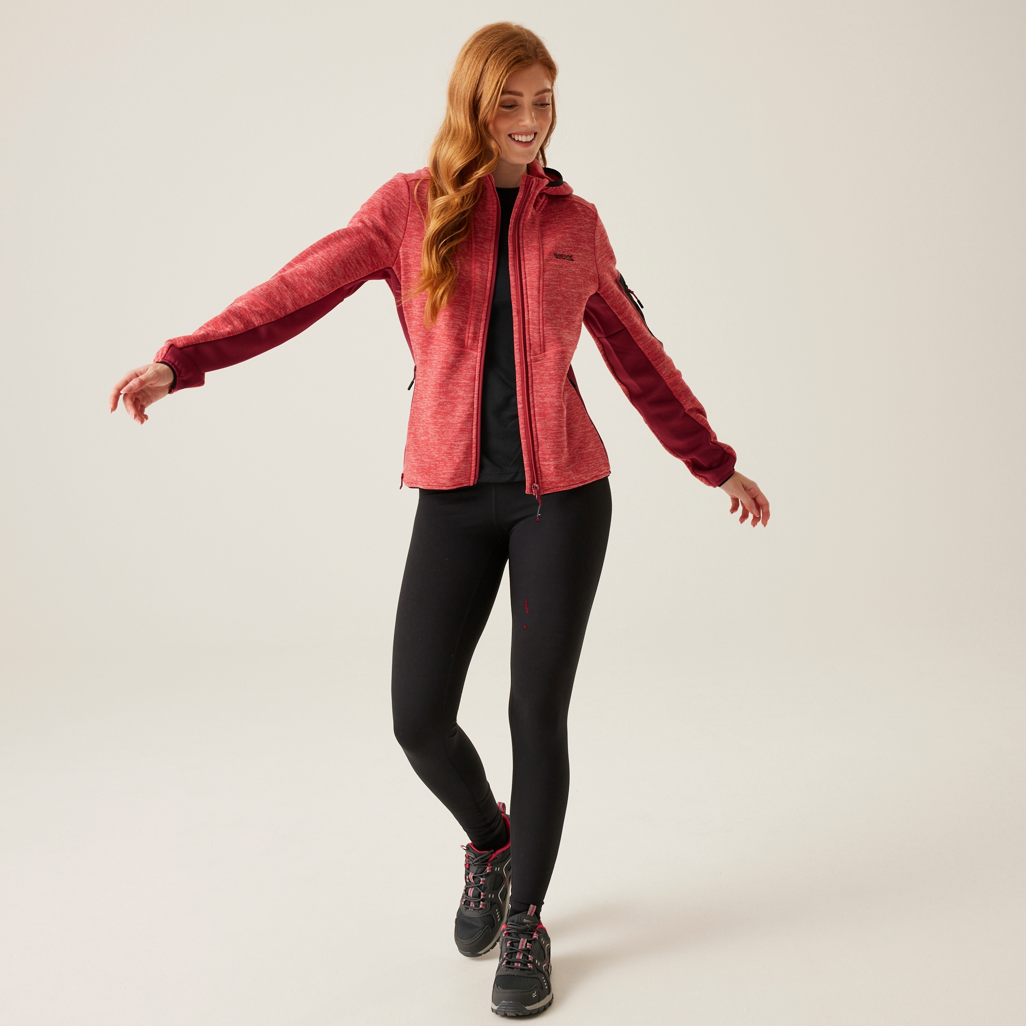 Women's Kemilia Full Zip Fleece | Mineral Red Rumba Red