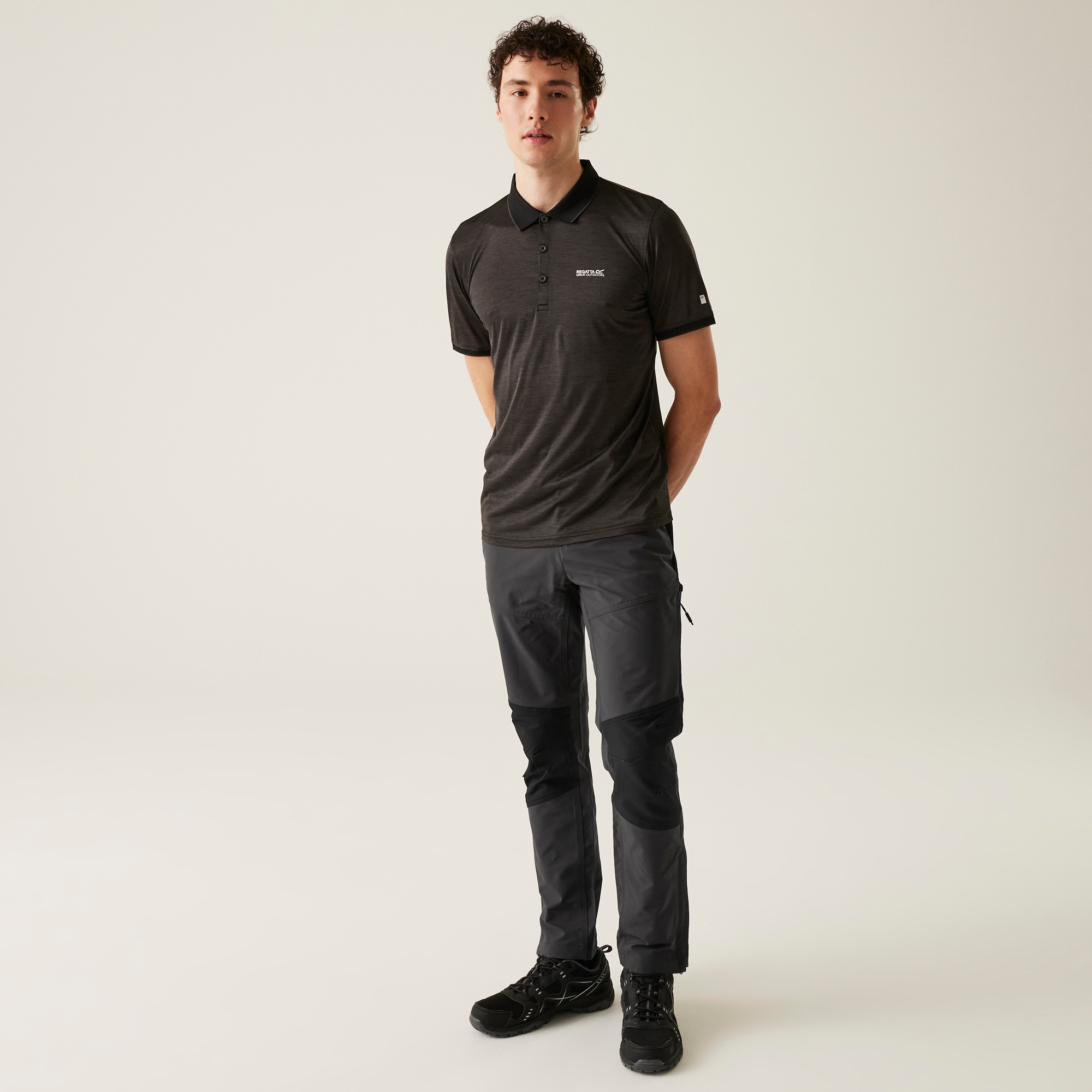 Men's Questra V Walking Trousers | Ash Black