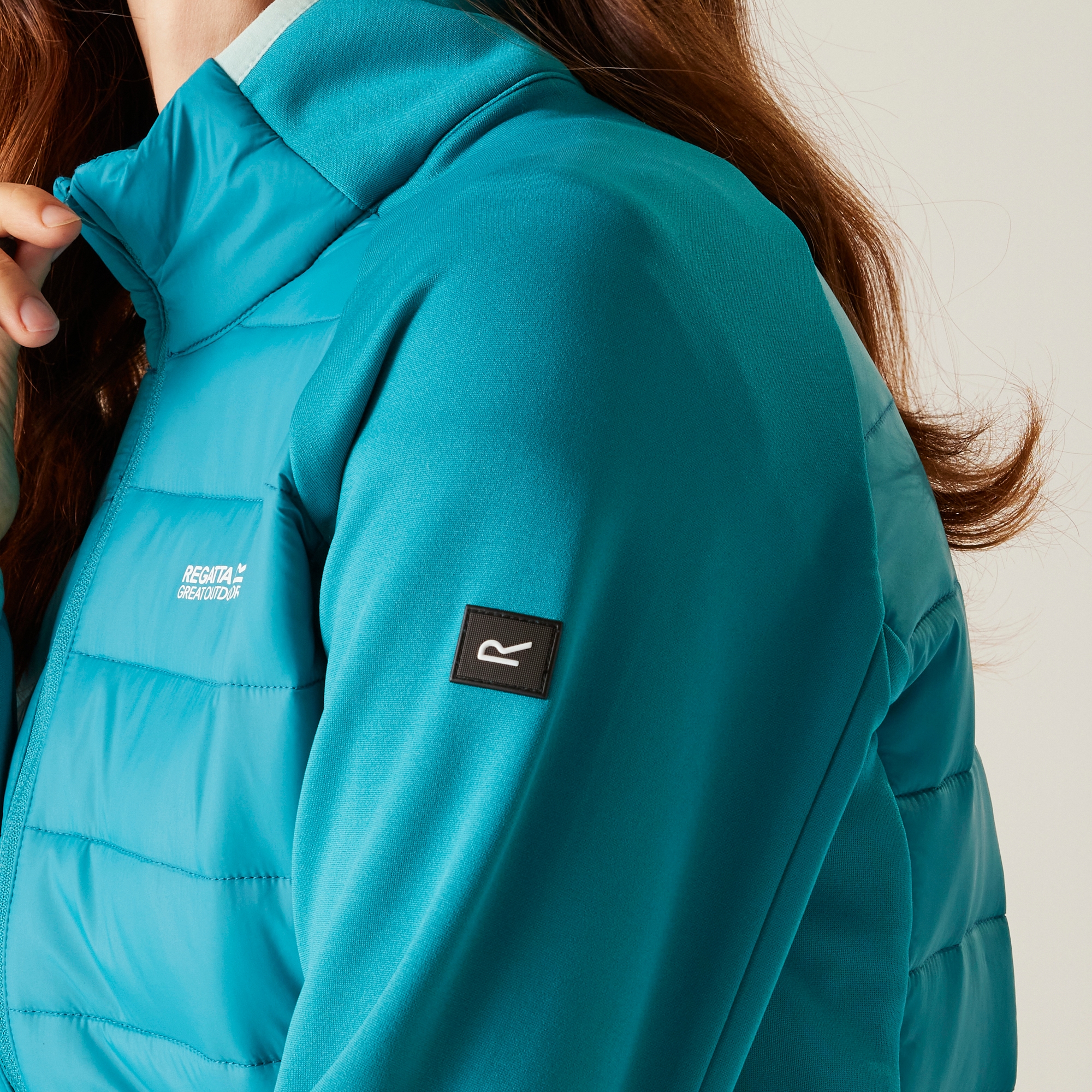 Women's Clumber V Hybrid Jacket | Exotic Plume Icy Morn