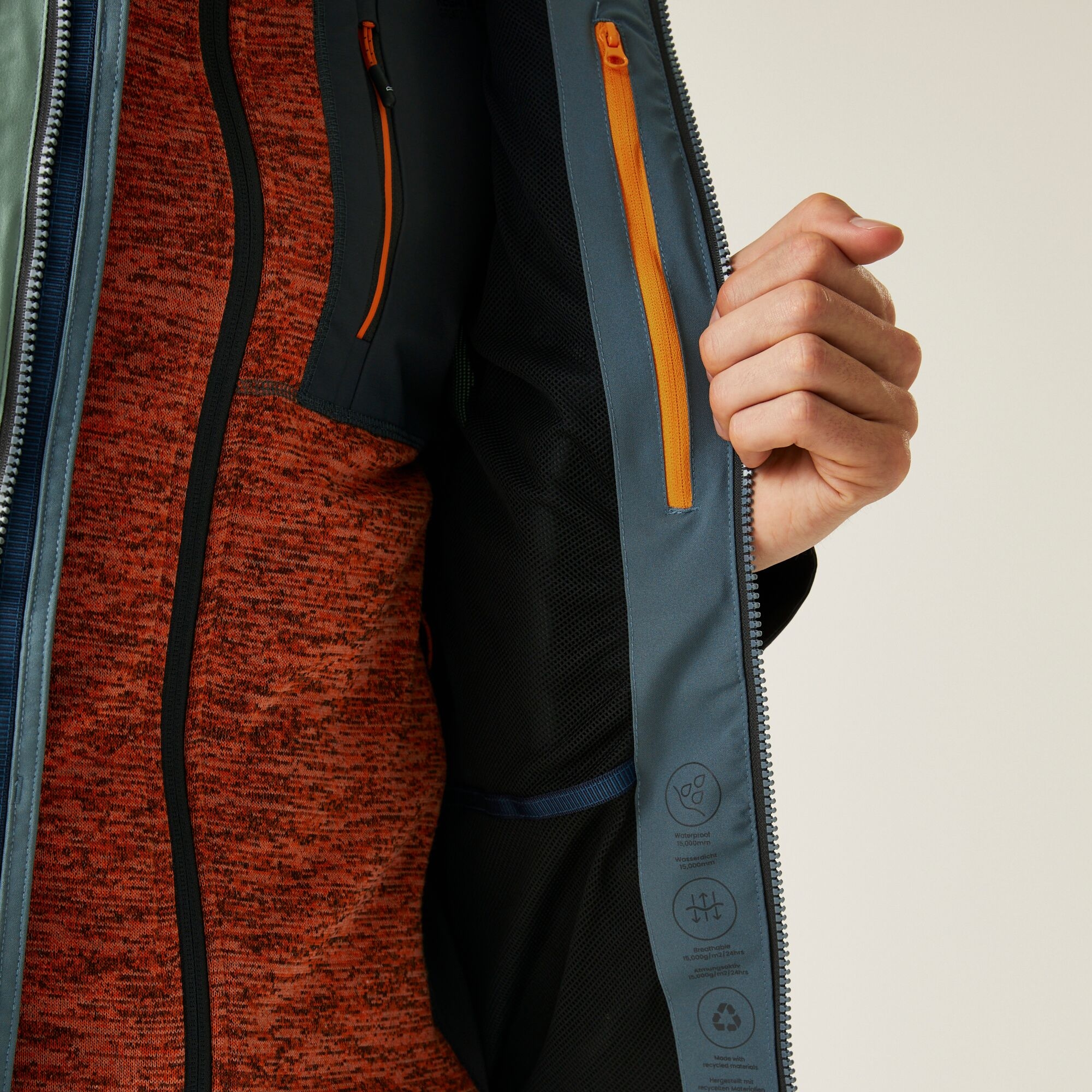 Men's Maland II Waterproof Jacket | Glacier Stormy Weather Ash