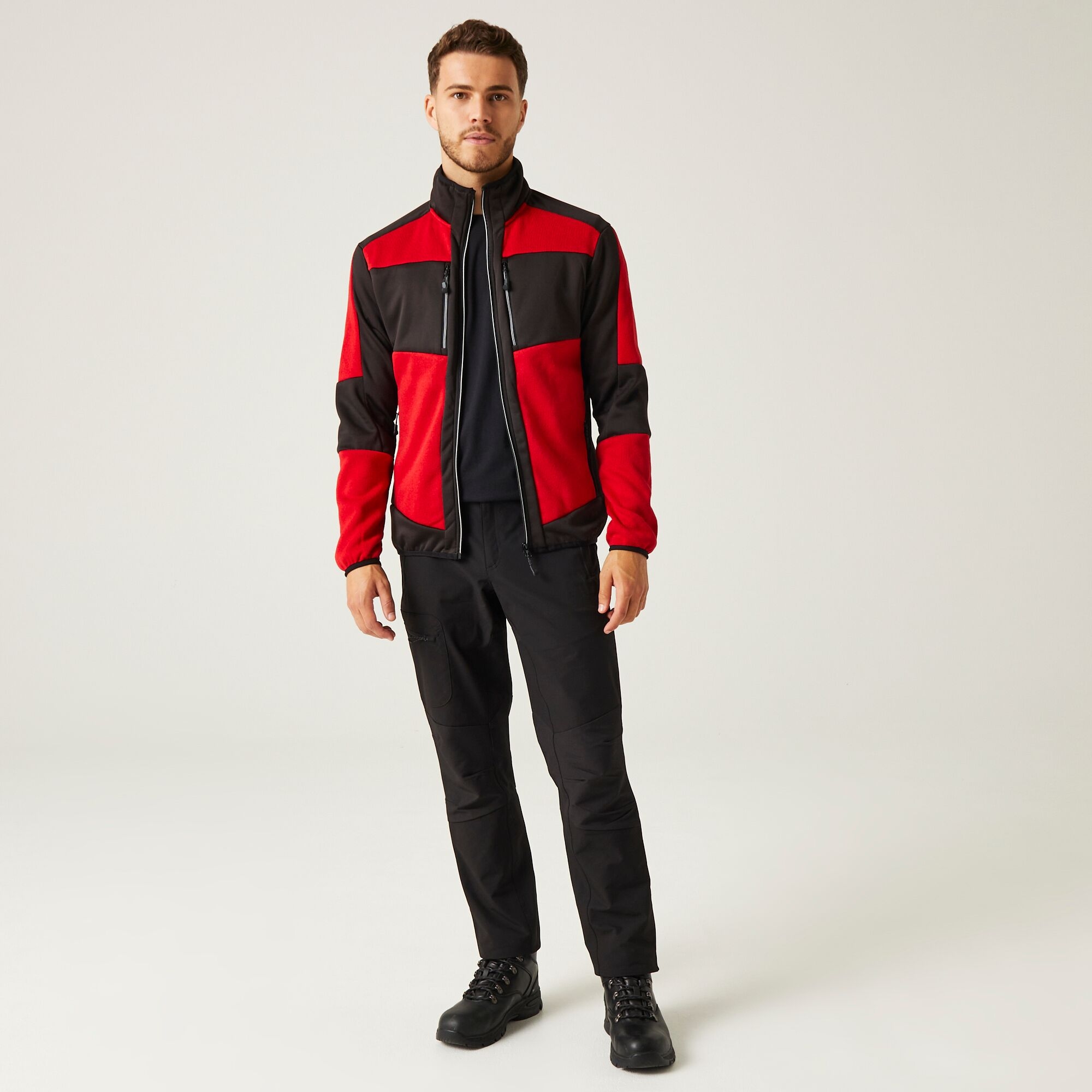 Men's E-Volve Stretch Midlayer | Classic Red Black