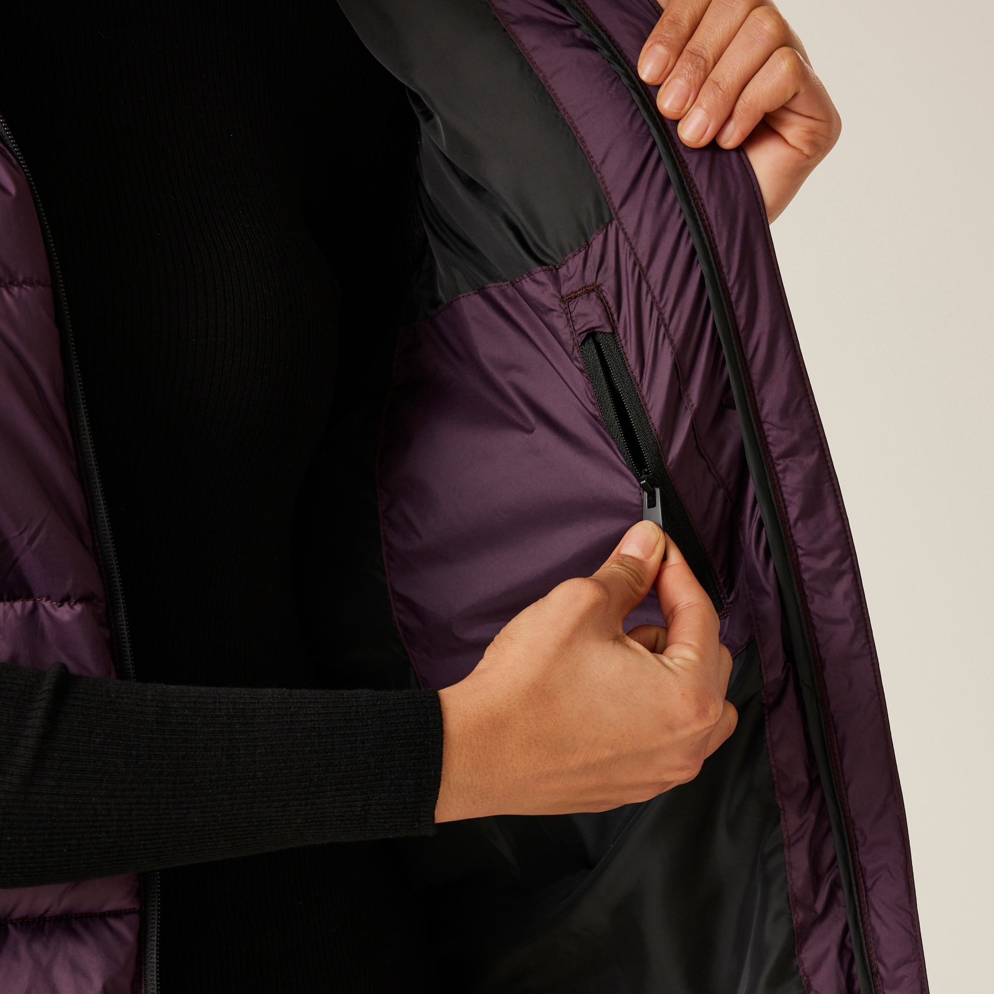 Women's Ganella Quilted Longline Gilet | Deep Plum
