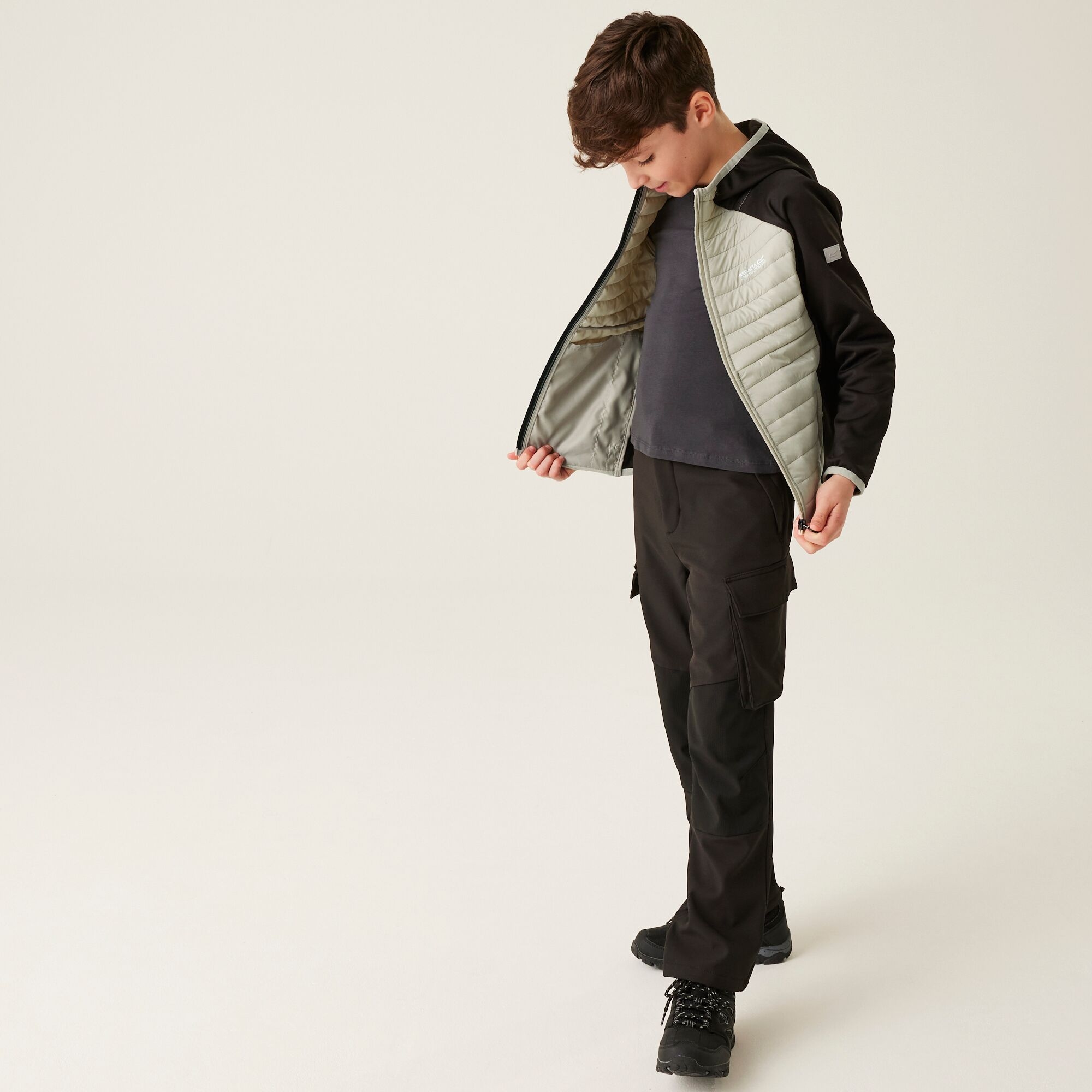 Kids' Kielder Hybrid VIII Jacket | Black Abbeystone