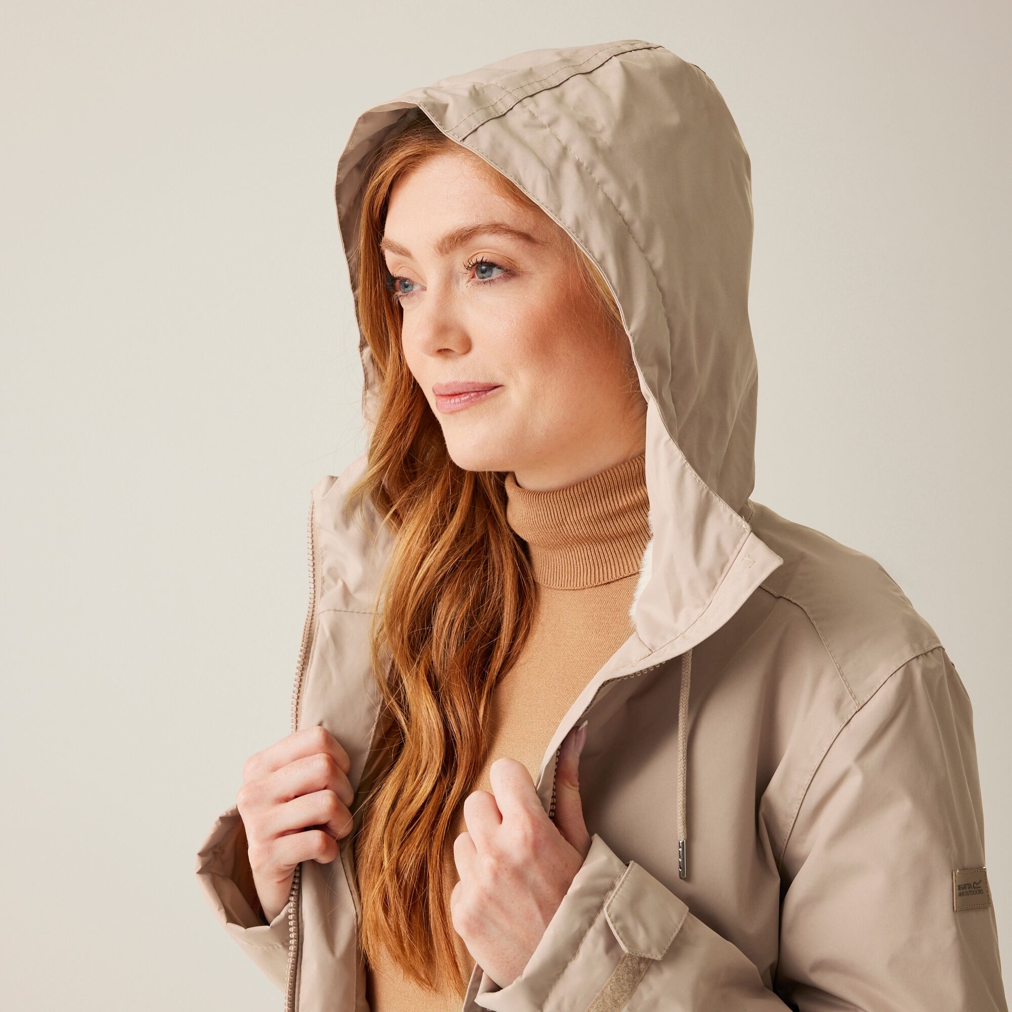 Women's Broadia Waterproof Jacket | Warm Taupe Light Vanilla