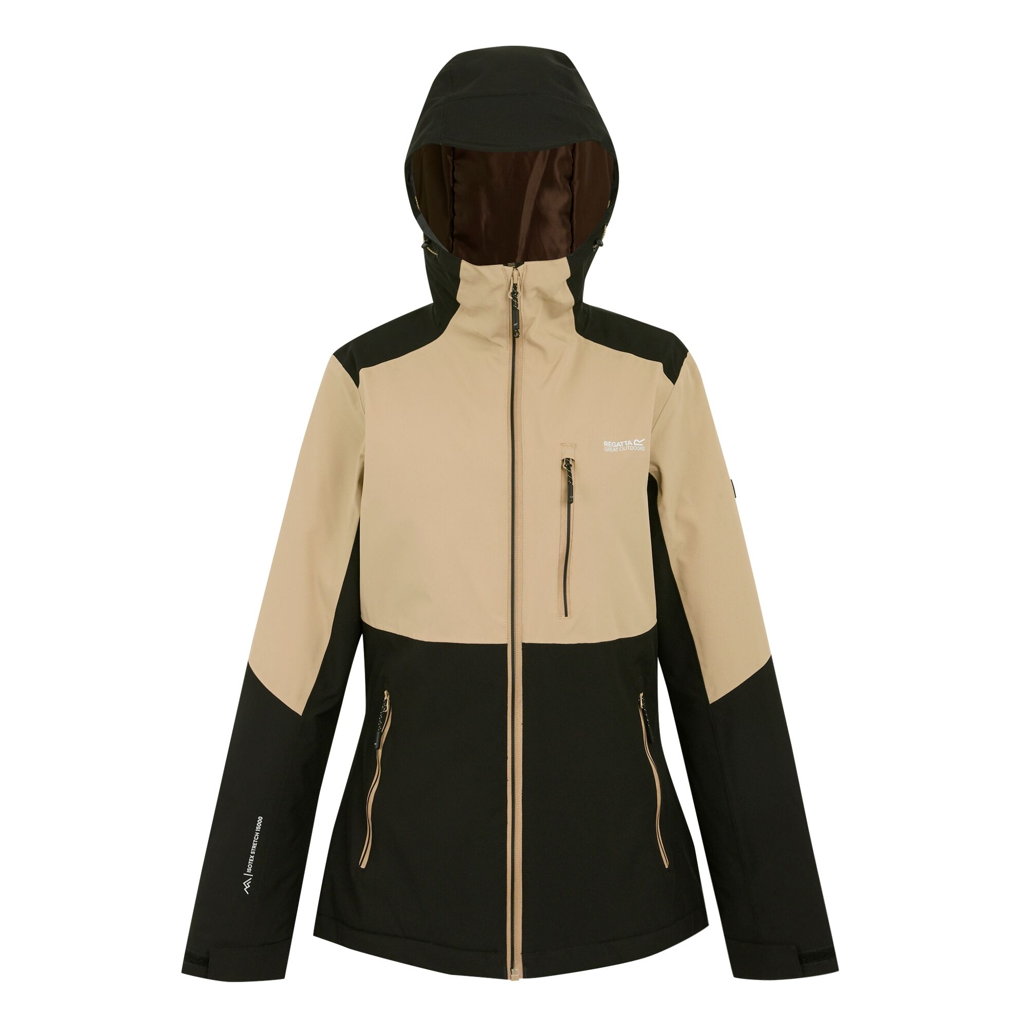 Women's Kelora Waterproof Insulated Jacket | Black Warm Taupe