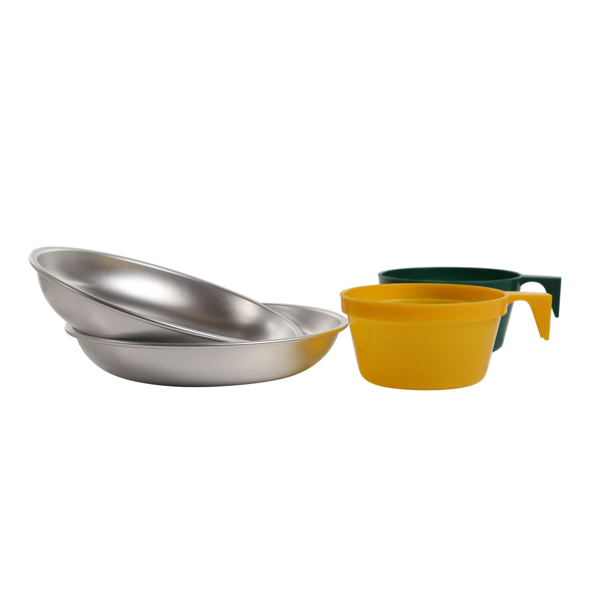 Compact Stainless Steel Cook Set with Storage Bag | Silver