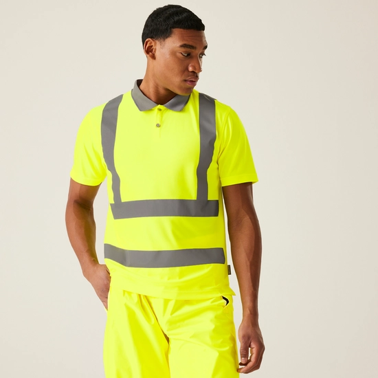 Men's Hi-Vis Pro Contract Polo | Yellow