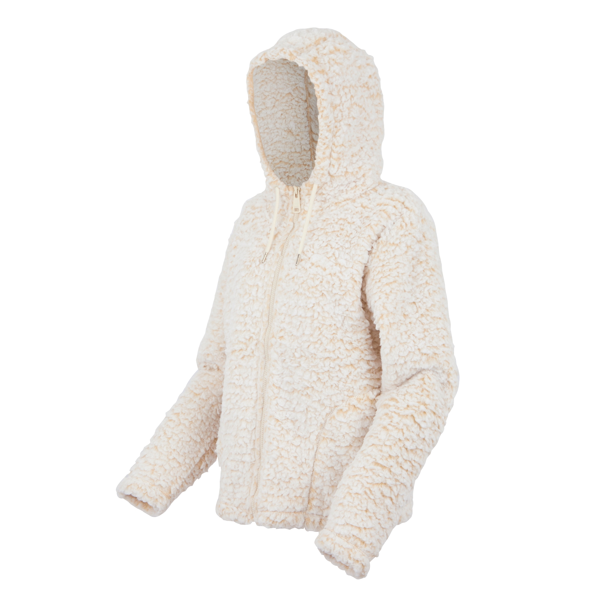 Women's Zelpha Fluffy Hooded Fleece | Light Vanilla