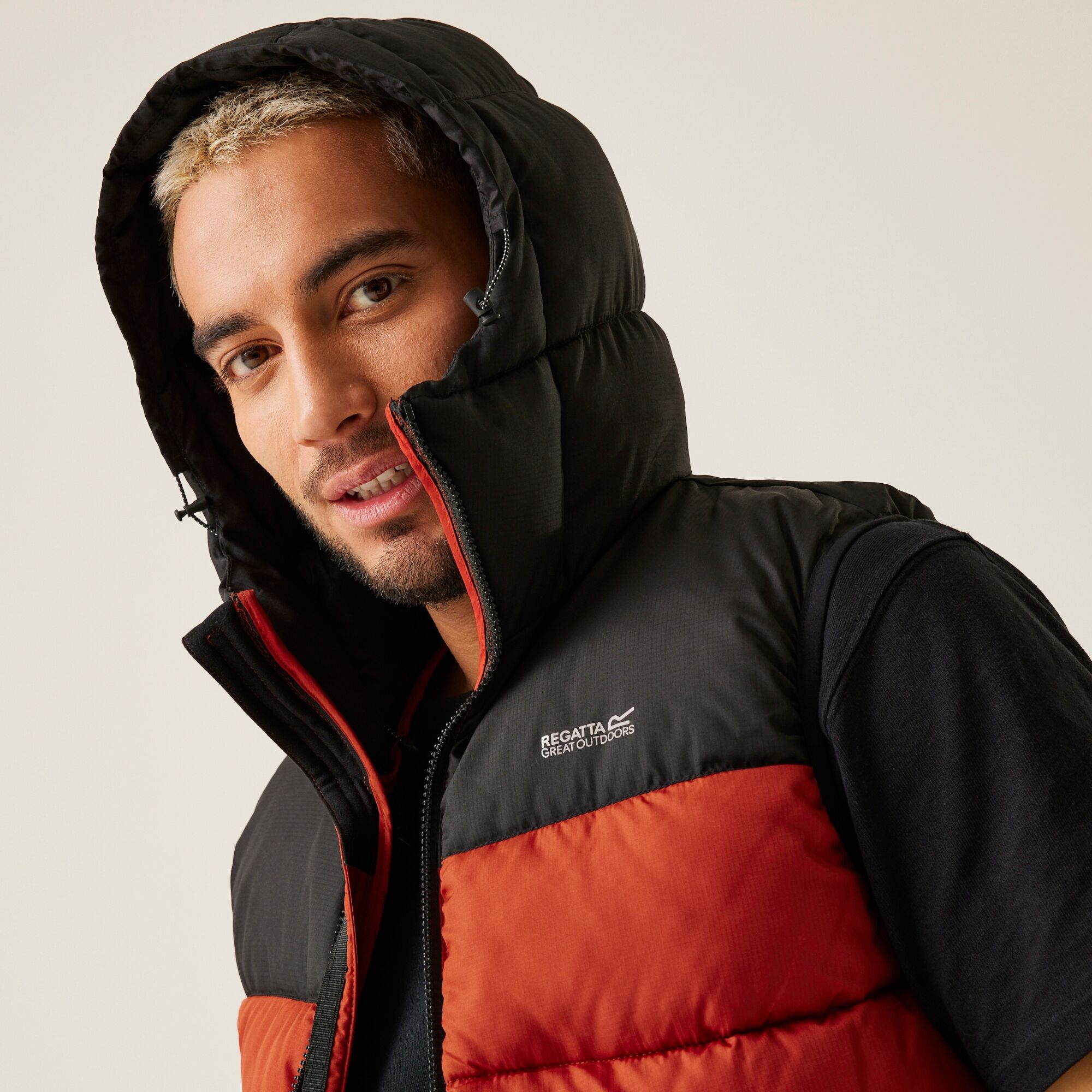 Men's Nevado Heavyweight Gilet | Red Ochre Black