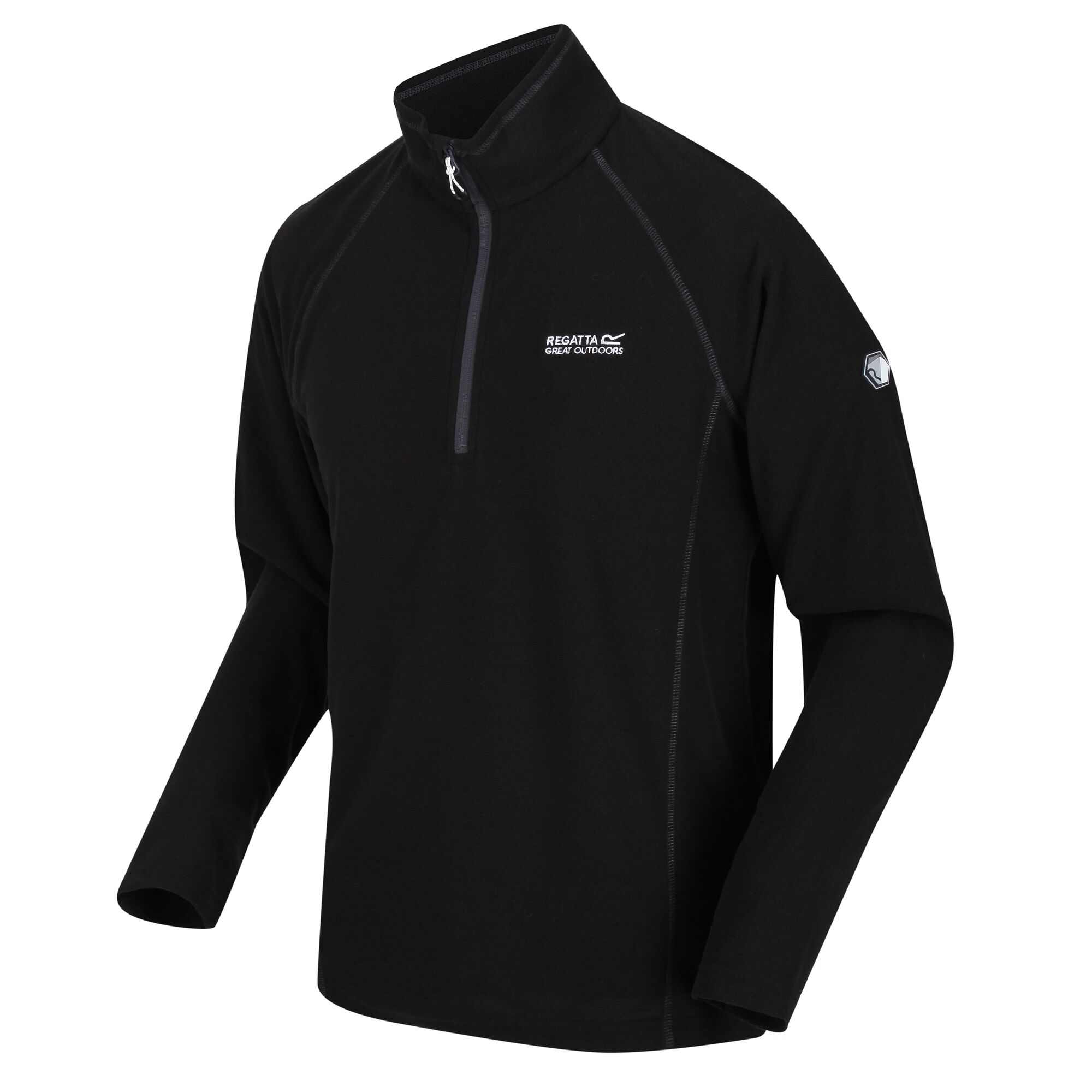 Men's Montes Lightweight Half Zip Fleece | Black
