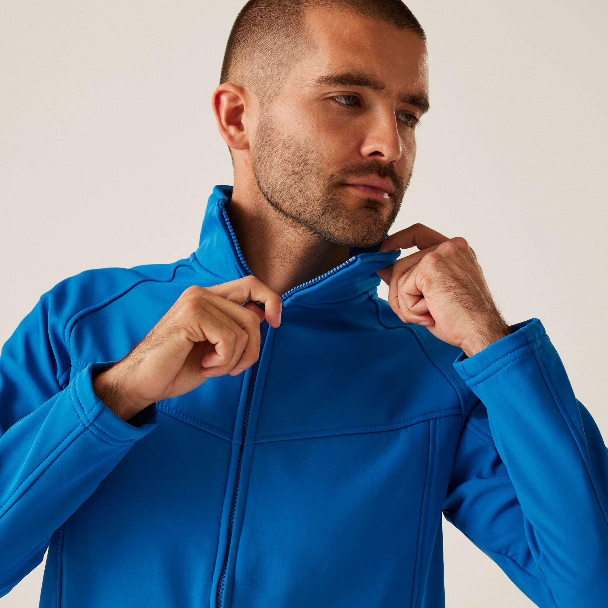 Men's Uproar Softshell Jacket | Oxford Blue Seal Grey