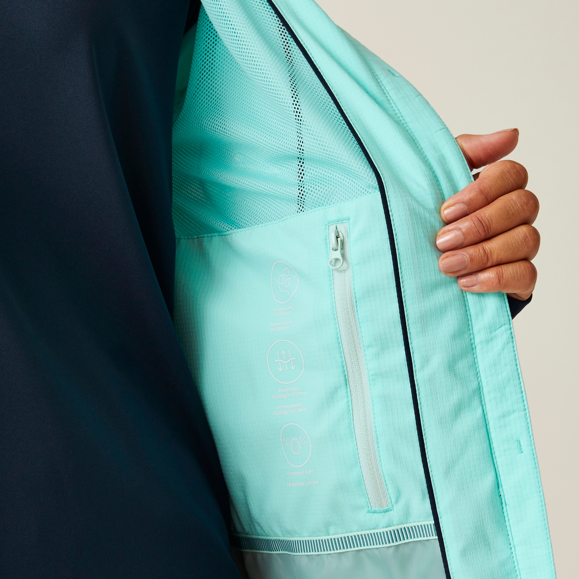 Women's Raddick III Waterproof Jacket | Aruba Blue Navy Icy Morn