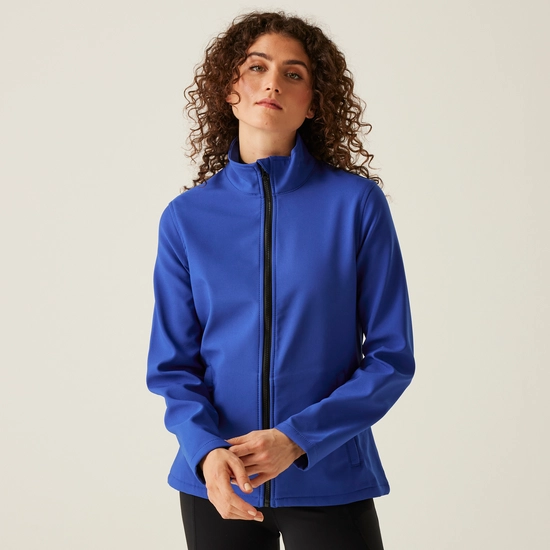 Women's Ablaze Printable Softshell Jacket | Black Classic Red