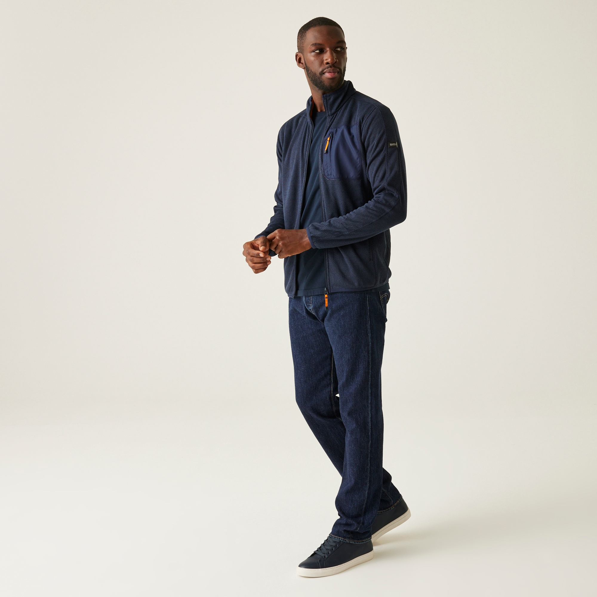 Men's Kitom Full Zip Fleece | Navy Marl