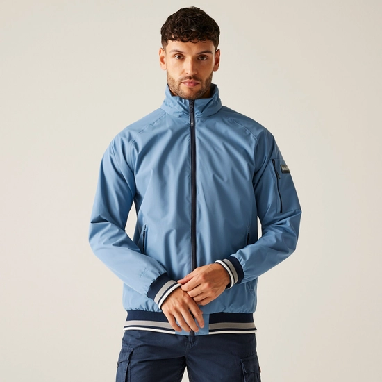 Men's Shorebay III Waterproof Jacket | Silver Grey Linear Stripe