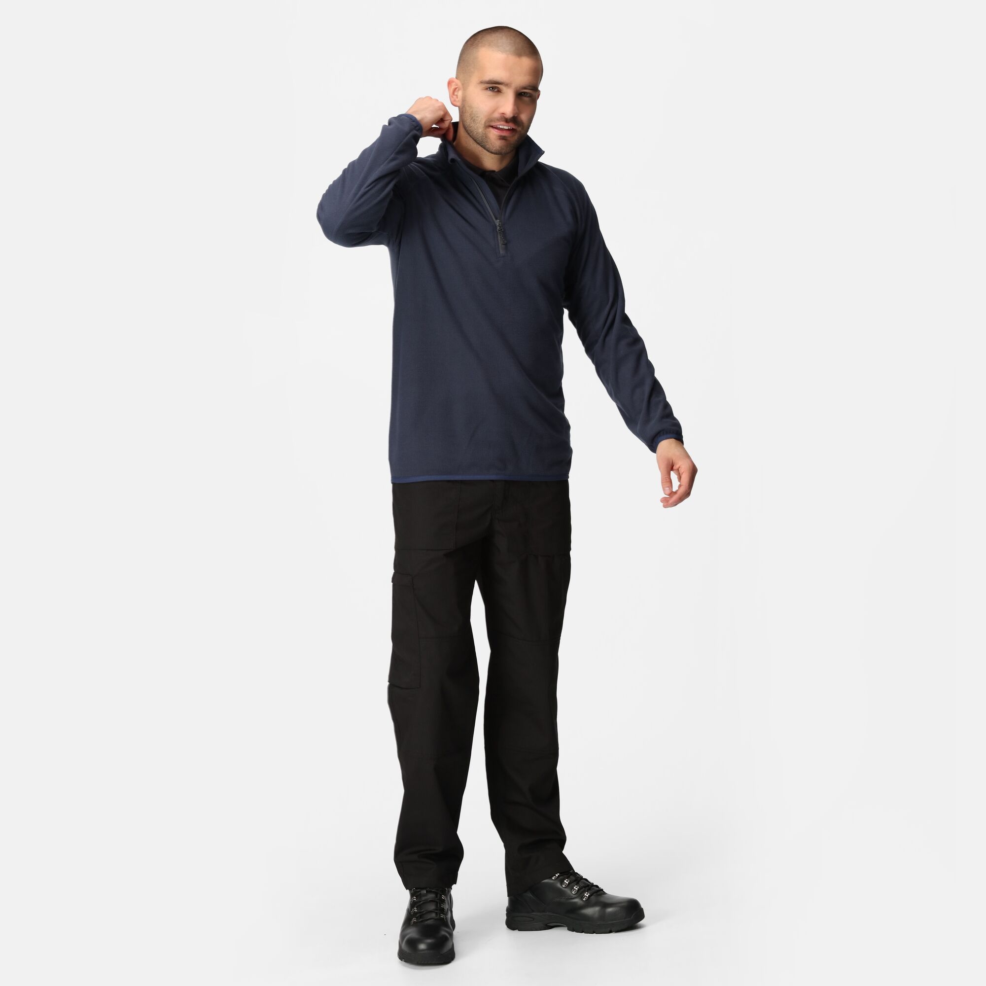 Men's Navigate Half-Zip Fleece | Navy Seal Grey