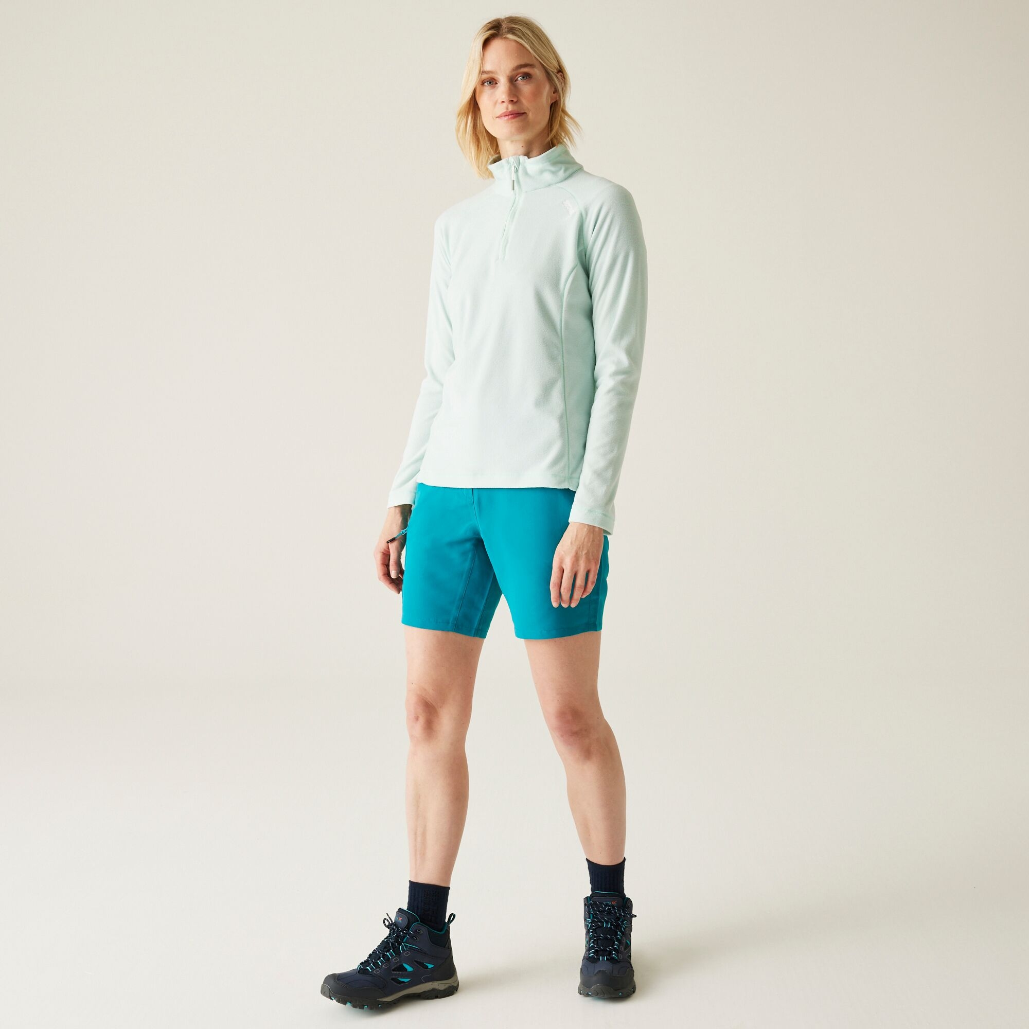 Women's Montes Lightweight Half-Zip Fleece | Icy Morn White