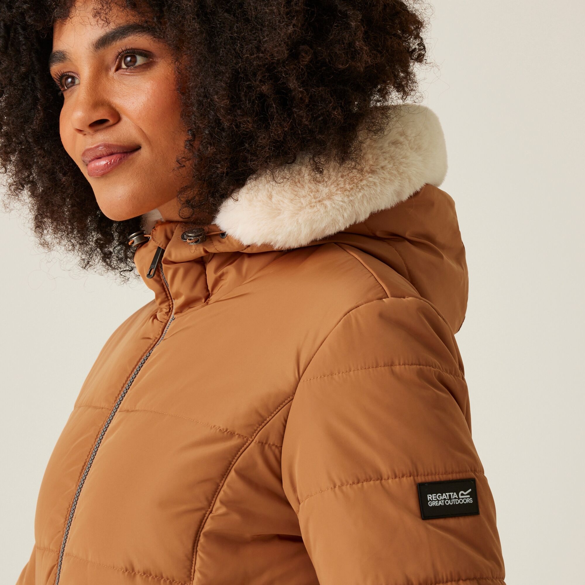 Women's Winnie Quilted Jacket | Bran Brown