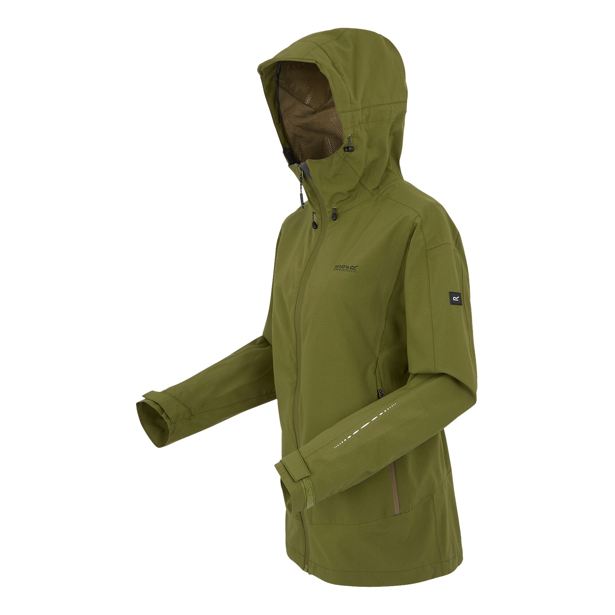 Women's Okara Waterproof Jacket | Nephrite Green Camo Green